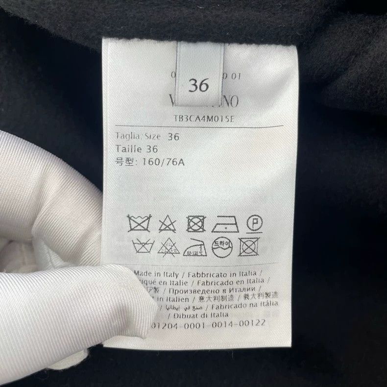 Valentino Valentino Black sheep wool coat Size XXS / US 00 / IT 34 - 8 Thumbnail