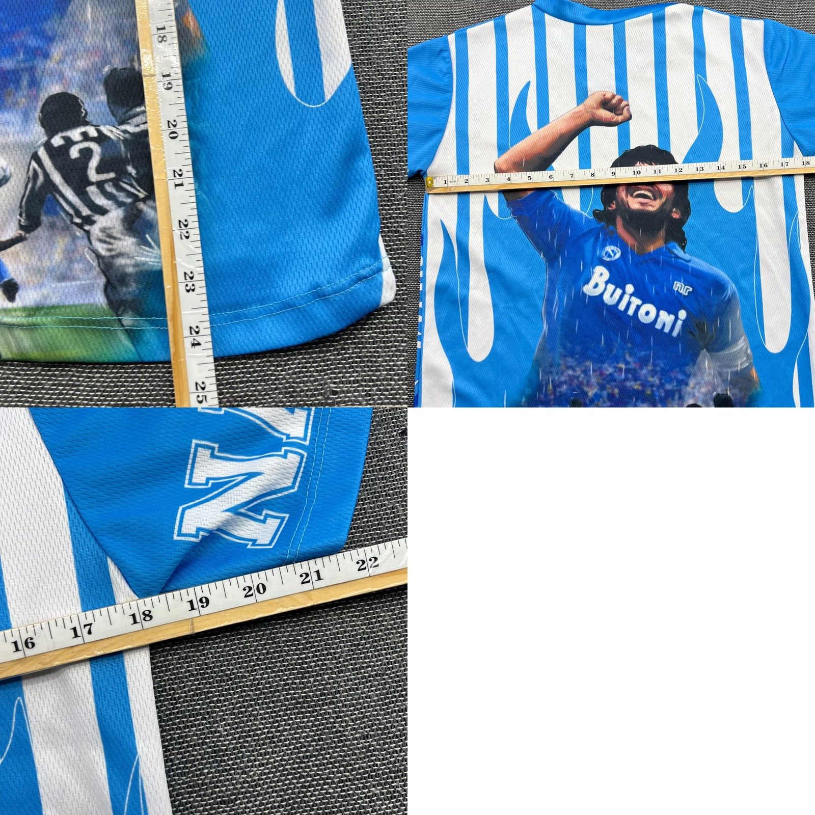 Gloverall VINTAGE Diego Maradona Napoli Football Shirt Jersey Men Small All Over Print Size US S / EU 44-46 / 1 - 8 Thumbnail
