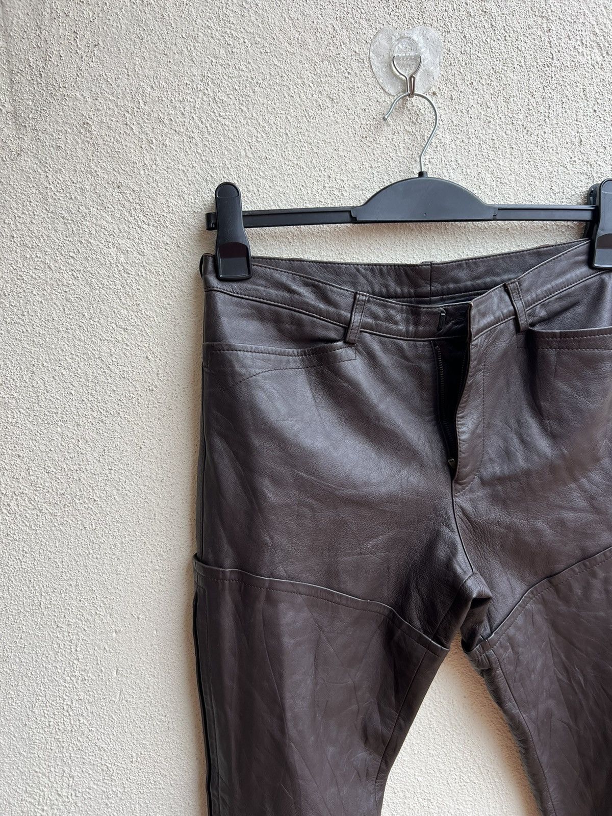 Jean Paul Gaultier Jean Paul Gaultier Homme Side Zippers Leather Pant Size US 30 / EU 46 - 10 Thumbnail