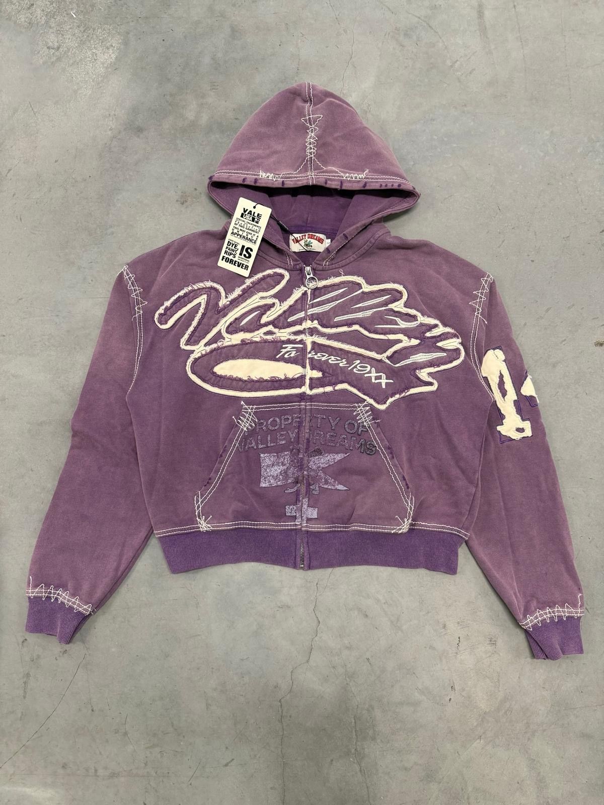 Vale Vale Forever Valley Dreams Purple Religion Zip Up Hoodie