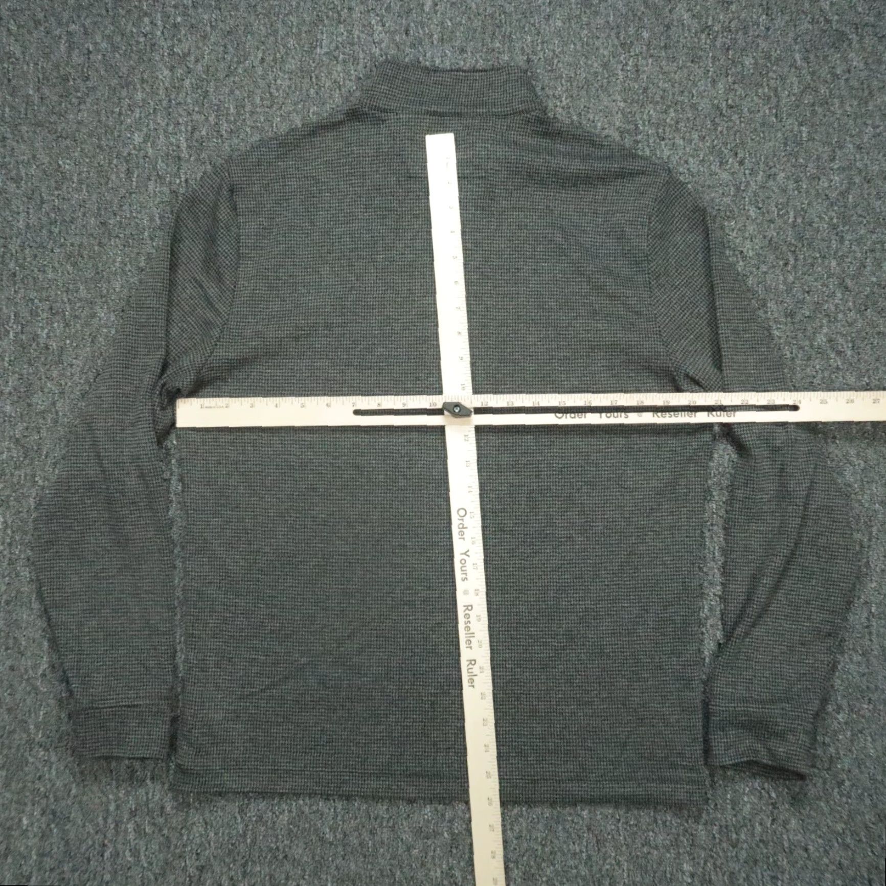 Vineyard Vines Vineyard Vines Pullover Mens Adult Medium Gray Houndstooth 1/4 Zip Stand-Up Mock Neck Long Sleeve Size US M / EU 48-50 / 2 - 6 Thumbnail