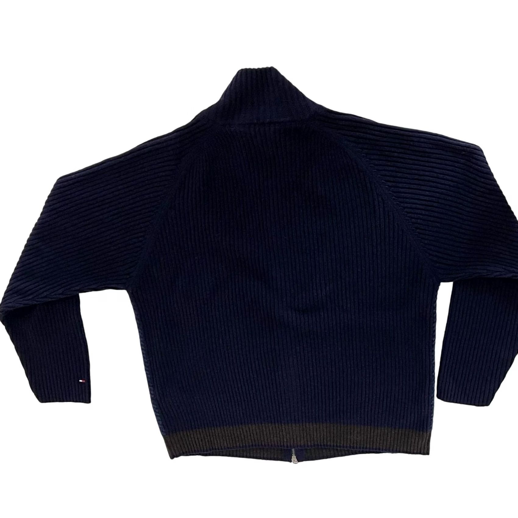 Tommy Hilfiger TOMMY HILFIGER Sweater 1/4 Zip Wool Knit Pullover Blue XL Men’s Long Sleeve Mock Neck Size US XL / EU 56 / 4 - 4 Thumbnail