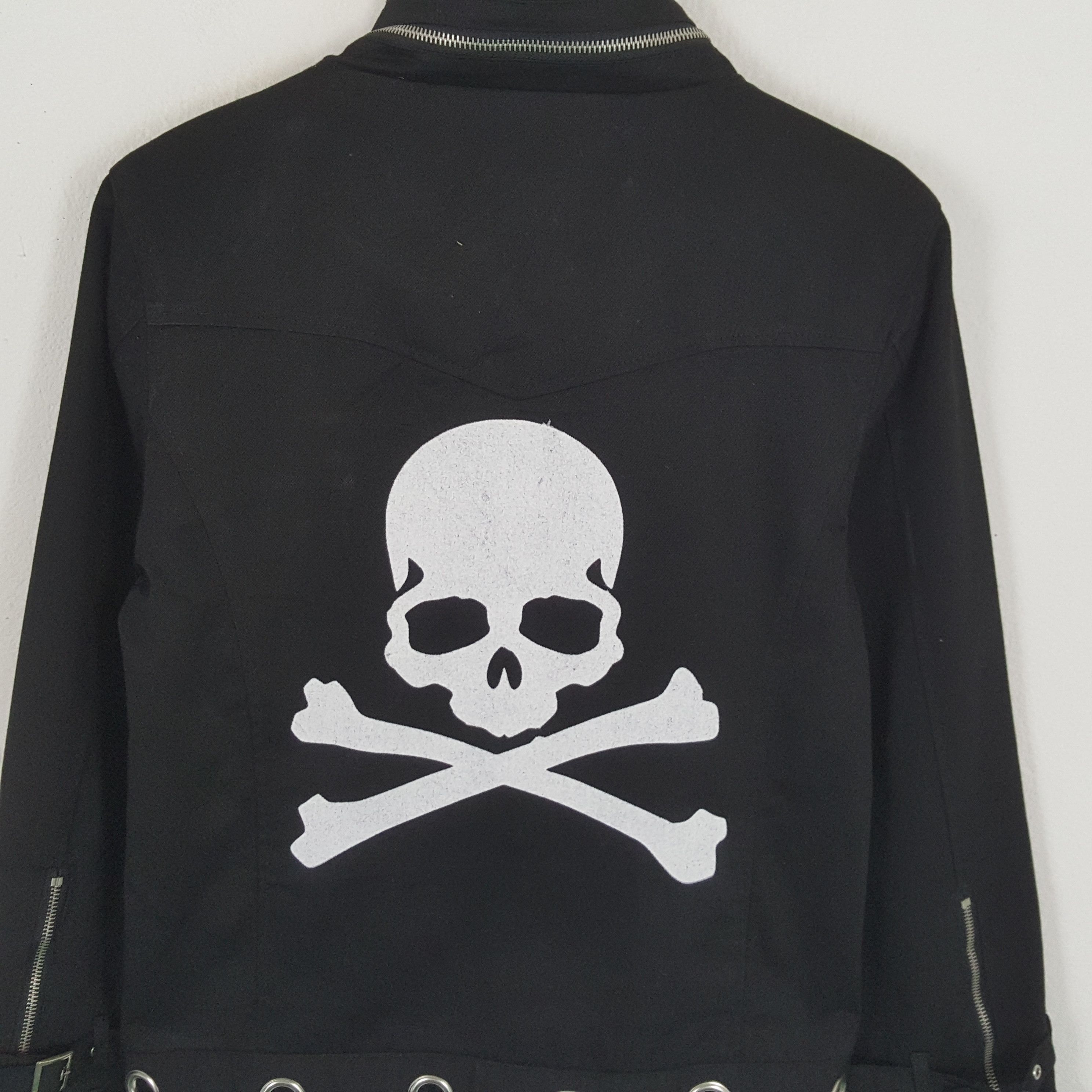 Vintage Rock Punk Style Custom Art Skull Design Jacket Size US XS / EU 42 / 0 - 2 Thumbnail