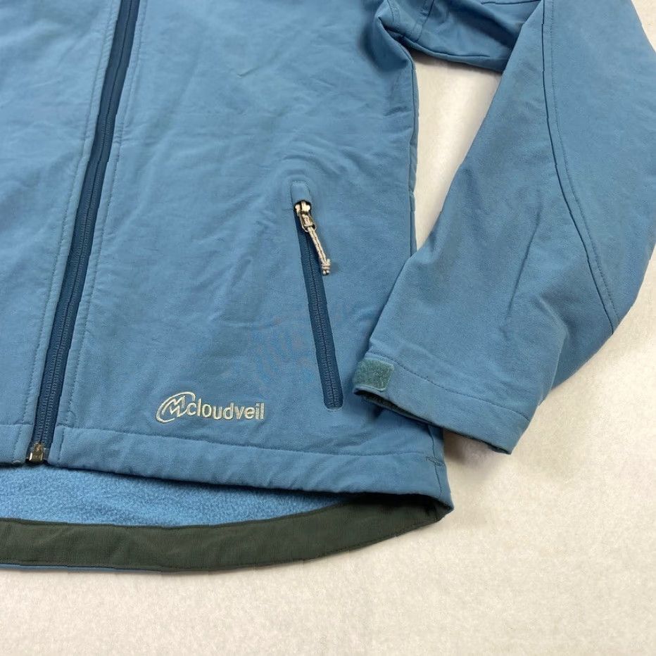 Vintage VINTAGE Cloudveil Jacket Women's Medium Blue Maize Cyclone Serendipity Soft Shell Size M / US 6-8 / IT 42-44 - 3 Thumbnail