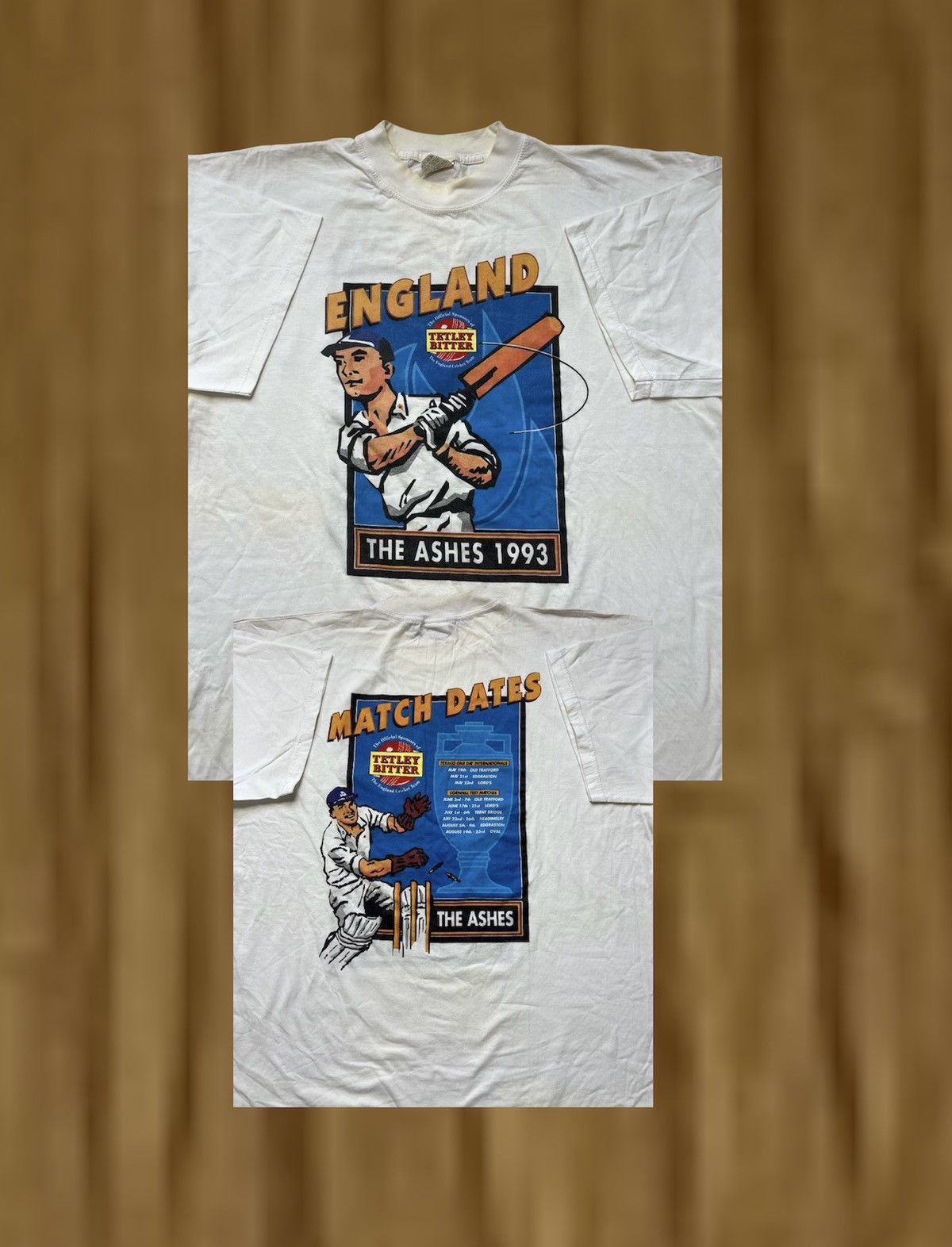 Vintage Tshirt Cricket England 1993 Vintage Rare Size US XL / EU 56 / 4 - 1 Thumbnail