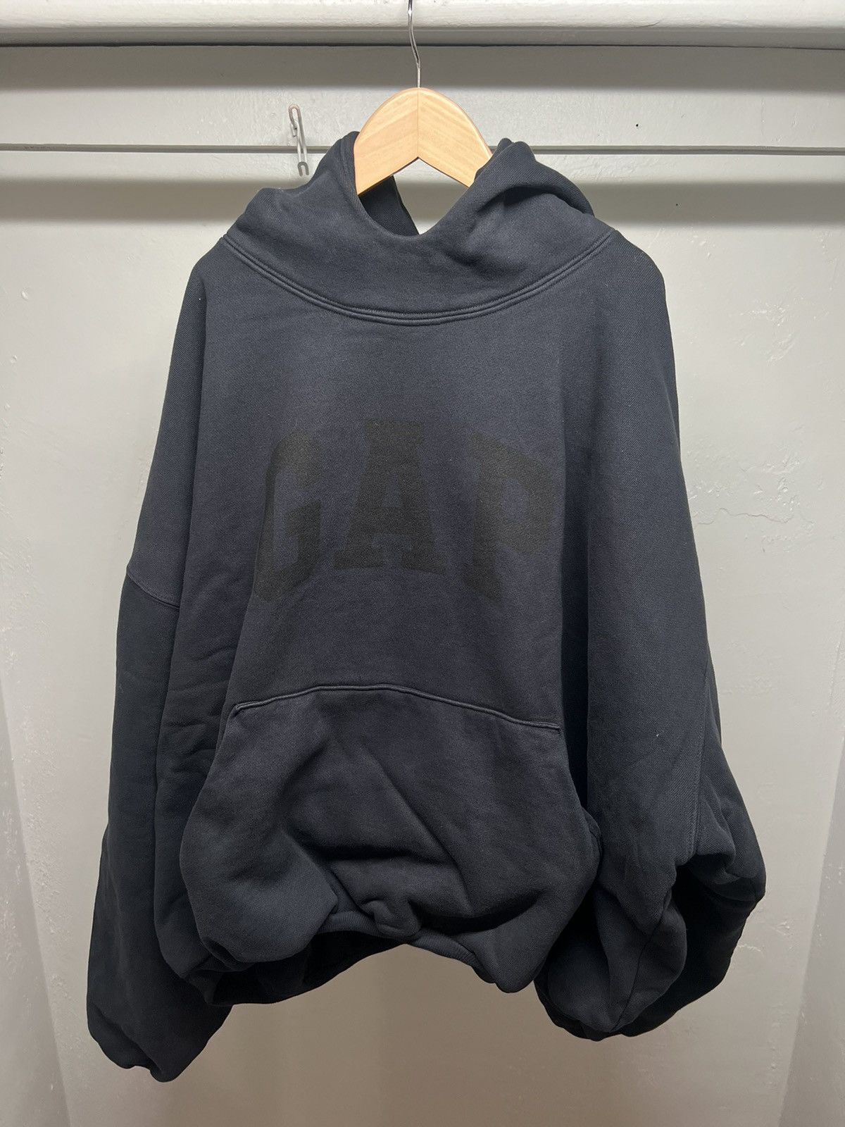Yeezy Gap Balenciaga Dove Hoodie Black Wash