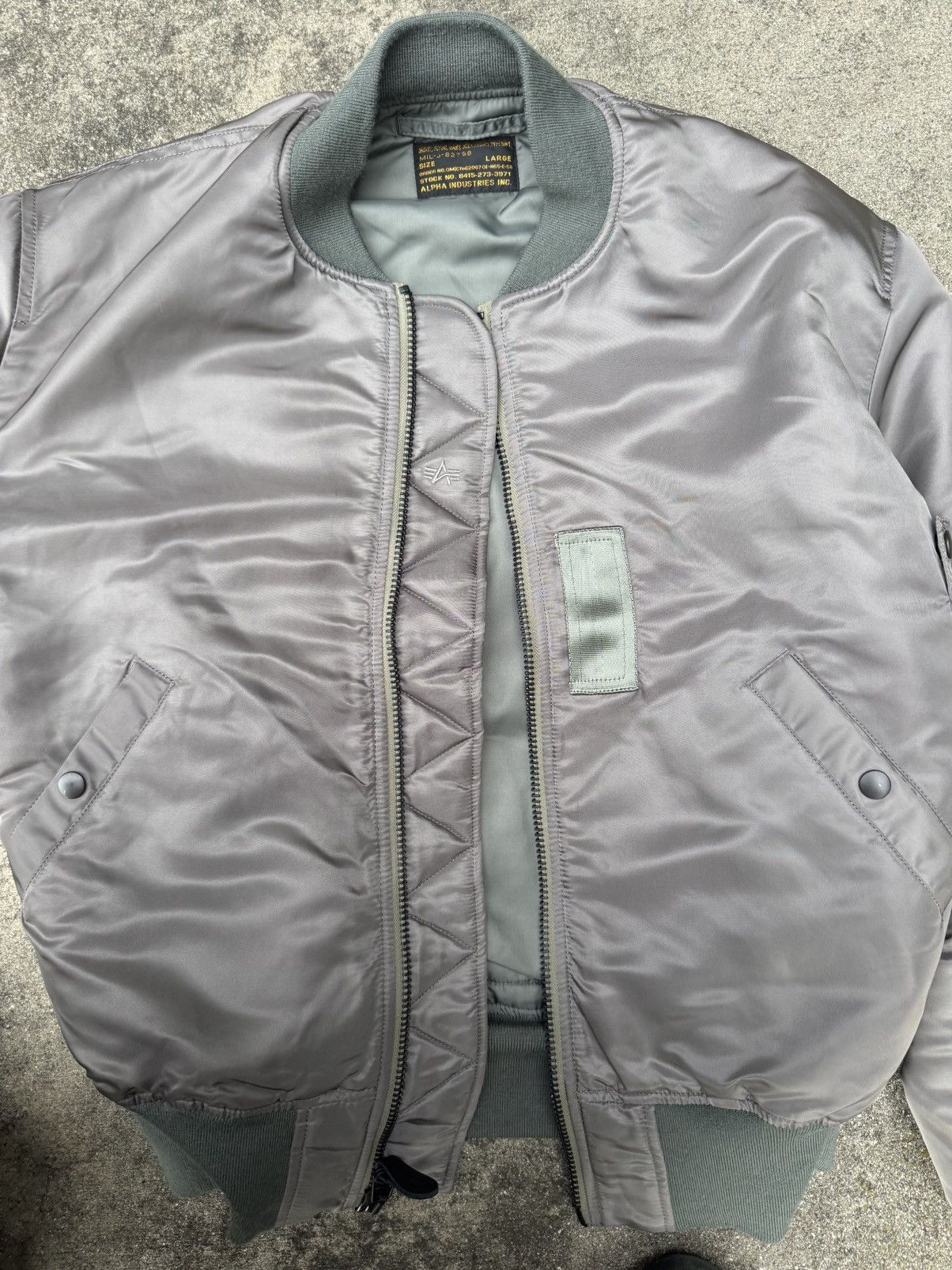 Alpha Industries Vintage Alpha Industries Bomber Jacker Size US L / EU 52-54 / 3 - 4 Thumbnail