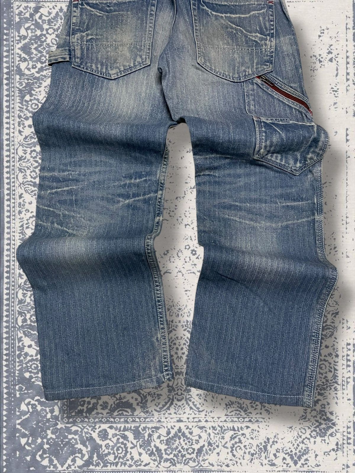 Designer × Japanese Brand × Vintage Vintage Japan Designer Rattle Trap Carpenter Mudwash Denim Size US 30 / EU 46 - 10 Thumbnail