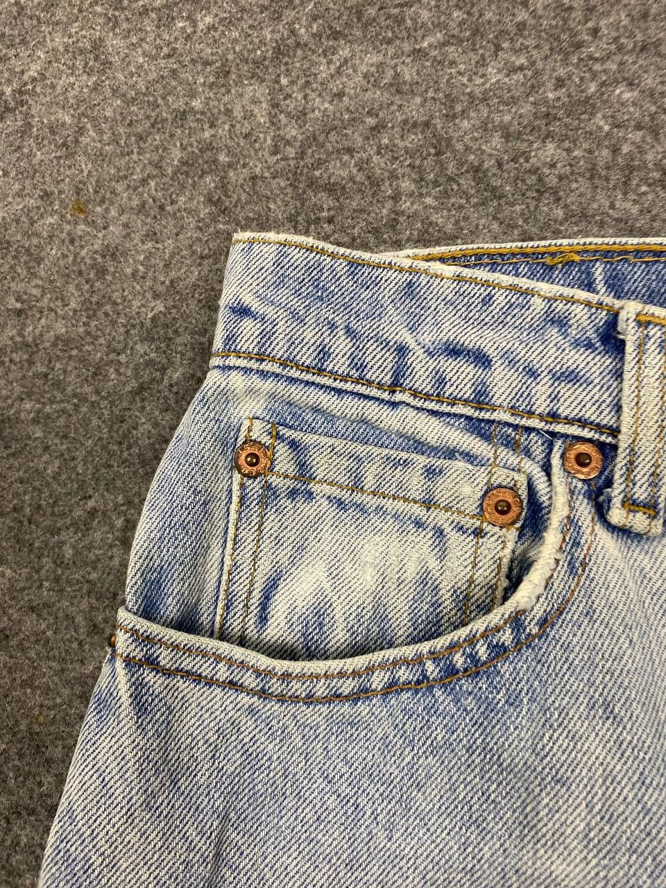 Levi's vintage levis 550 distressed denim nice design Size US 30 / EU 46 - 10 Thumbnail