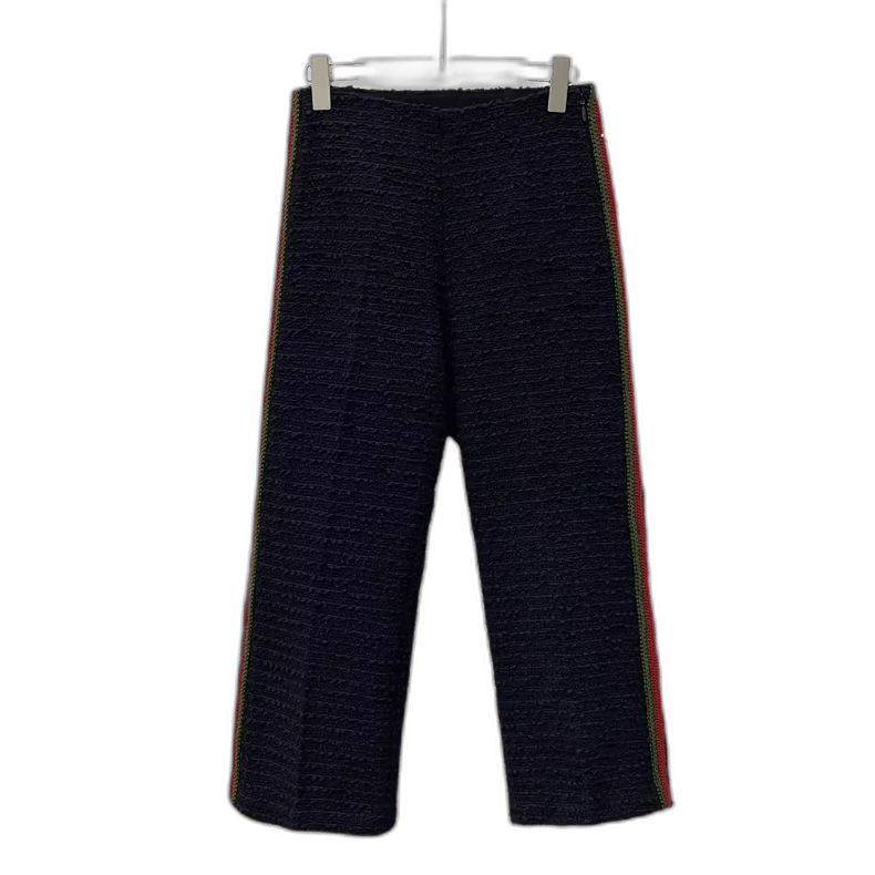 Gucci Gucci Black Side Stripe Cotton Casual Pants-2505 Size 37" - 1 Thumbnail