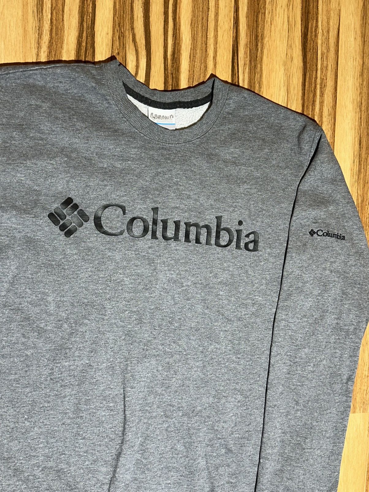 Columbia Columbia Men's Crewneck Sweater in Gray With Black Print Size US L / EU 52-54 / 3 - 3 Thumbnail