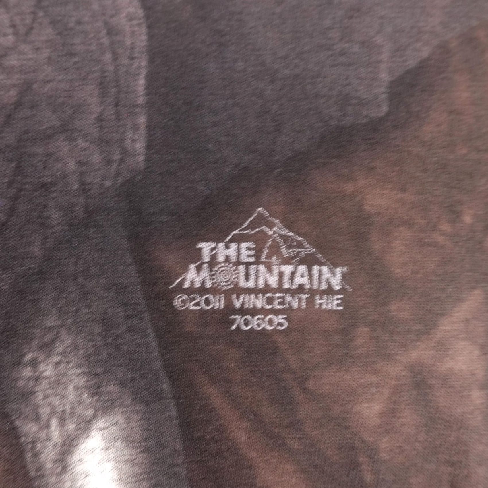 The Mountain The Mountain Mens XL Brown Big Face Elephant Graphic Tee Tie Dye Animal Shirt Size US XL / EU 56 / 4 - 6 Thumbnail