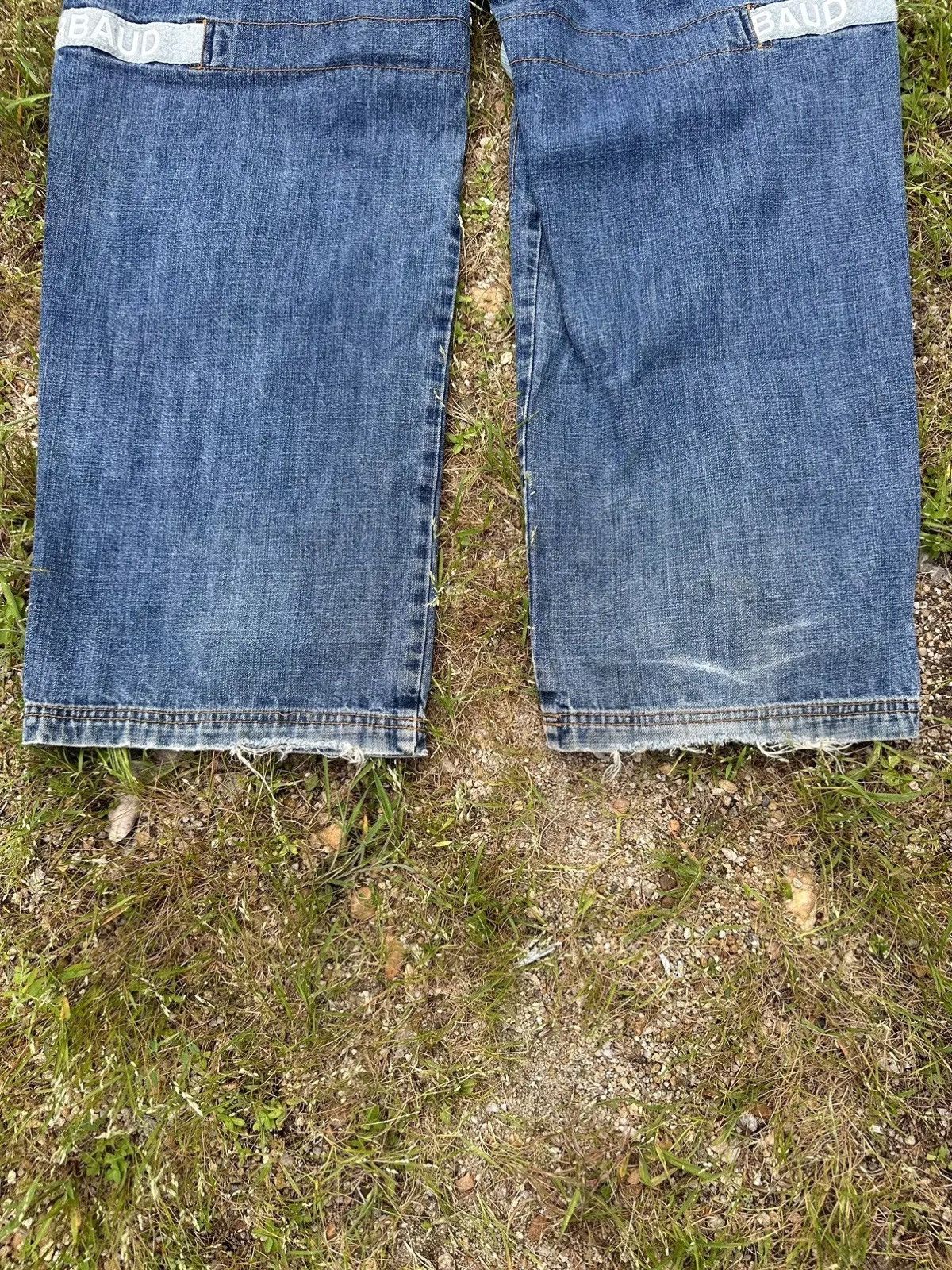 Marithe + Francois Girbaud MARITHE FRANCOIS GIRBAUD SHUTTLE TAPE BONDAGE DENIM PANTS Size US 33 - 15 Thumbnail