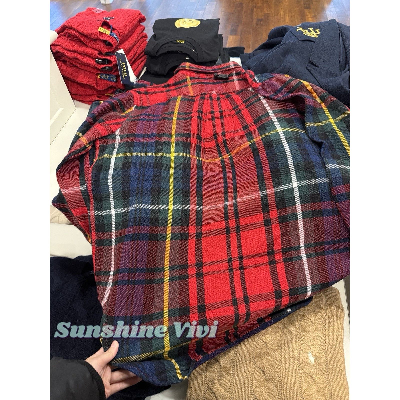 Polo Ralph Lauren NWT Polo Ralph Lauren Women Relaxed Fit Plaid Cotton Shirt Size US L / EU 52-54 / 3 - 3 Thumbnail
