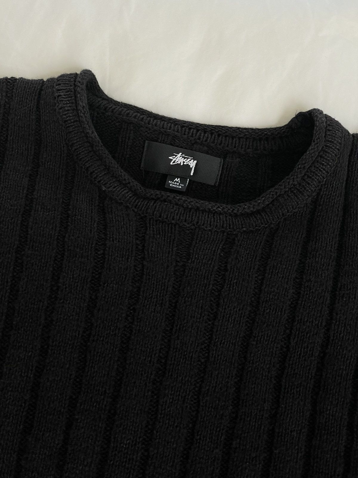 Stussy Stussy cotton slub ribbed crew sweater Size US M / EU 48-50 / 2 - 3 Thumbnail