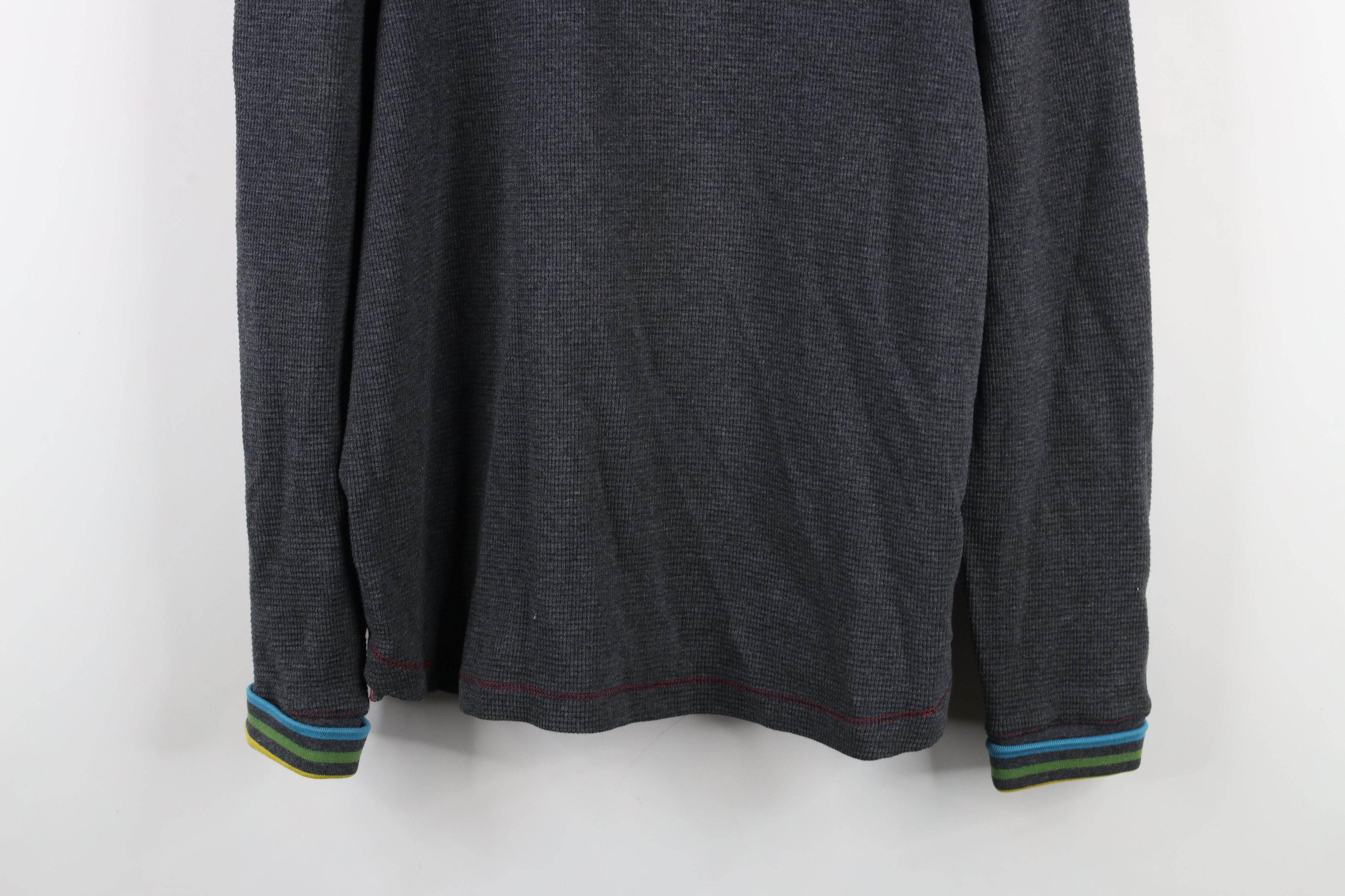 Robert Graham × Vintage Robert Graham Thermal Waffle Knit Half Zip Pullover Sweater Size US L / EU 52-54 / 3 - 3 Thumbnail