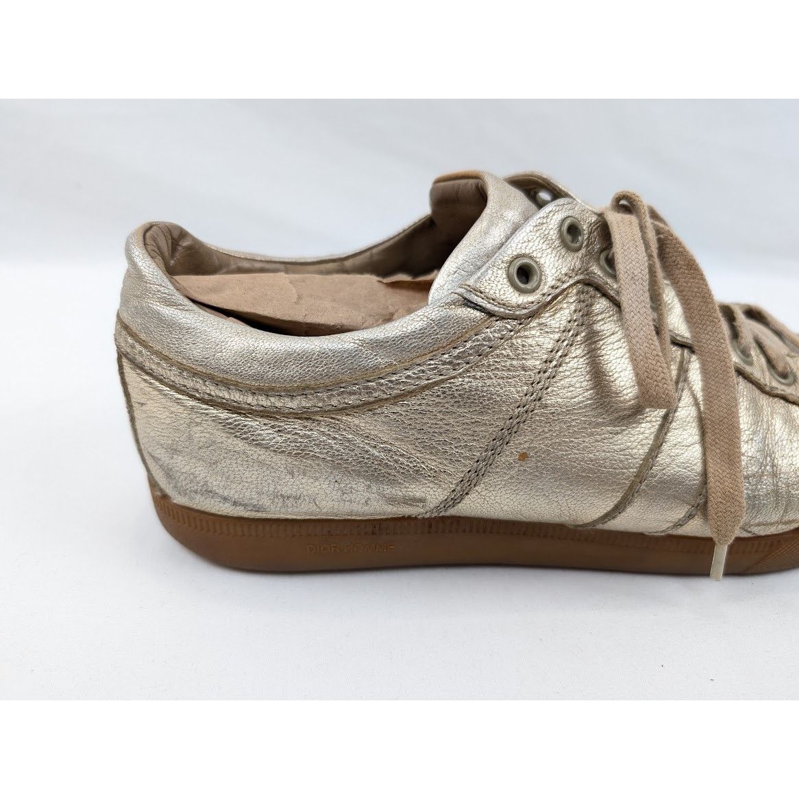 Dior × Hedi Slimane o1rshd1 CC20 shoe in Golden Size US 9 / EU 42 - 3 Thumbnail