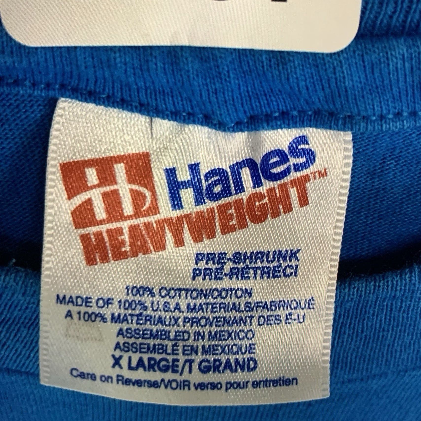 Hanes VINTAGE Hanes T-Shirt Mens XL Blue Hibiscus Graphic Maui Hawaii 90s Retro Size US XL / EU 56 / 4 - 4 Thumbnail