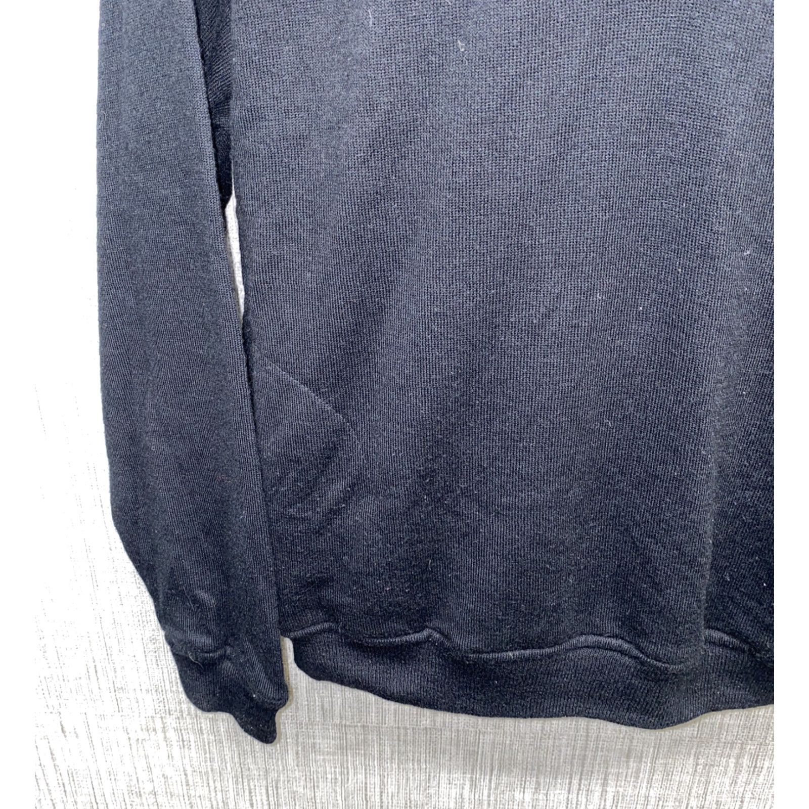 Vintage Grand Banks Performance Mens Black Acrylic Henley Style Sweater XL Size Size US XL / EU 56 / 4 - 5 Thumbnail
