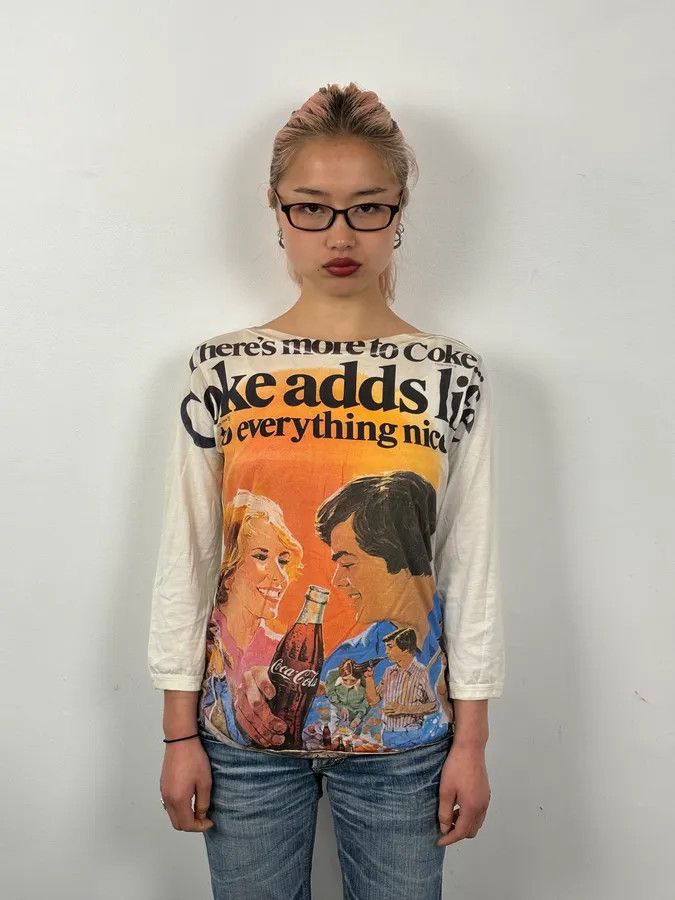 Dolce & Gabbana 2000s Dolce & Gabbana Cream Coke Duo Longsleeve Size S / US 4 / IT 40 - 2 Thumbnail