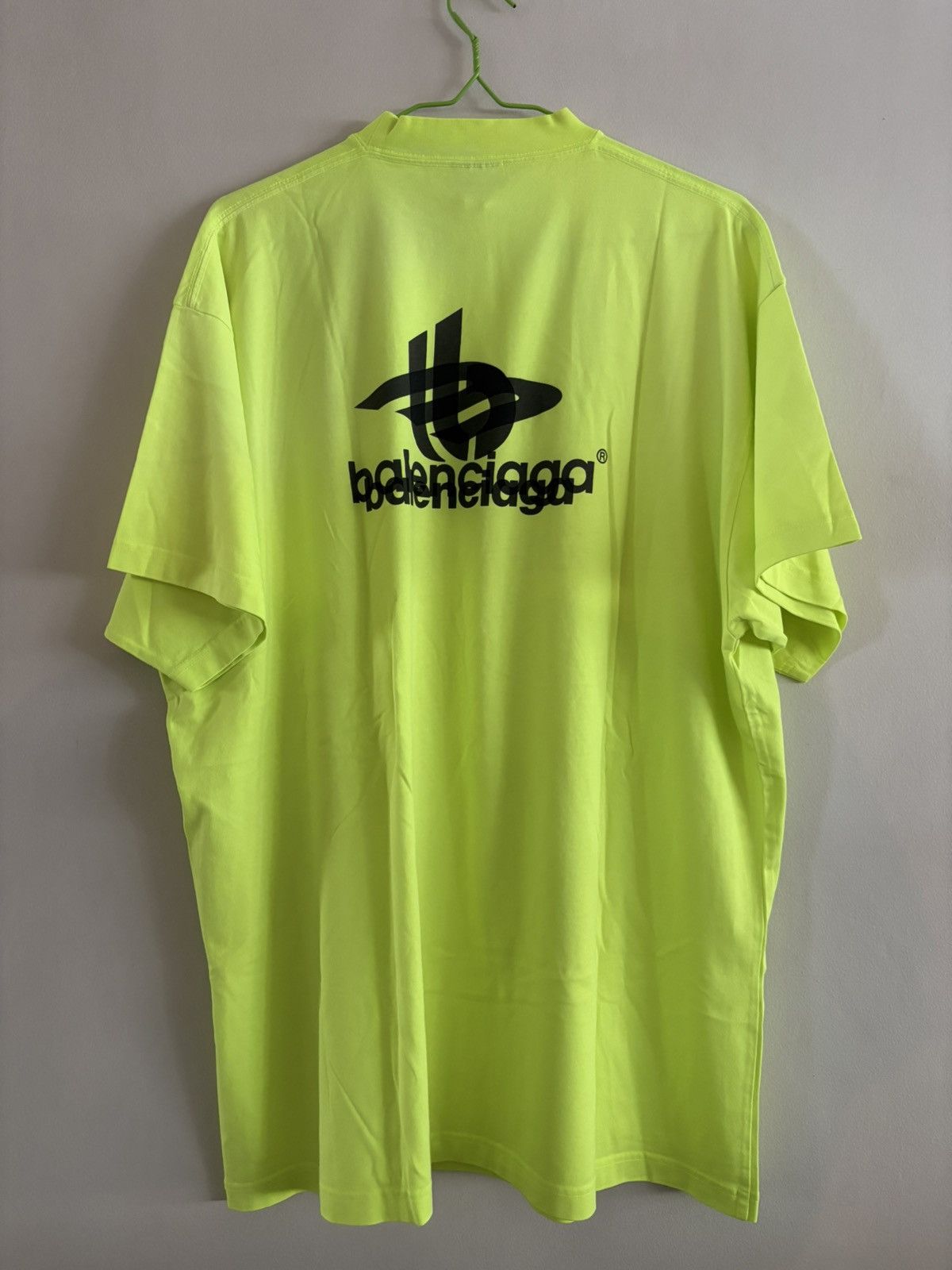 Balenciaga Balenciaga Yellow Layered Sports Oversized T-Shirt Size US L / EU 52-54 / 3 - 5 Thumbnail