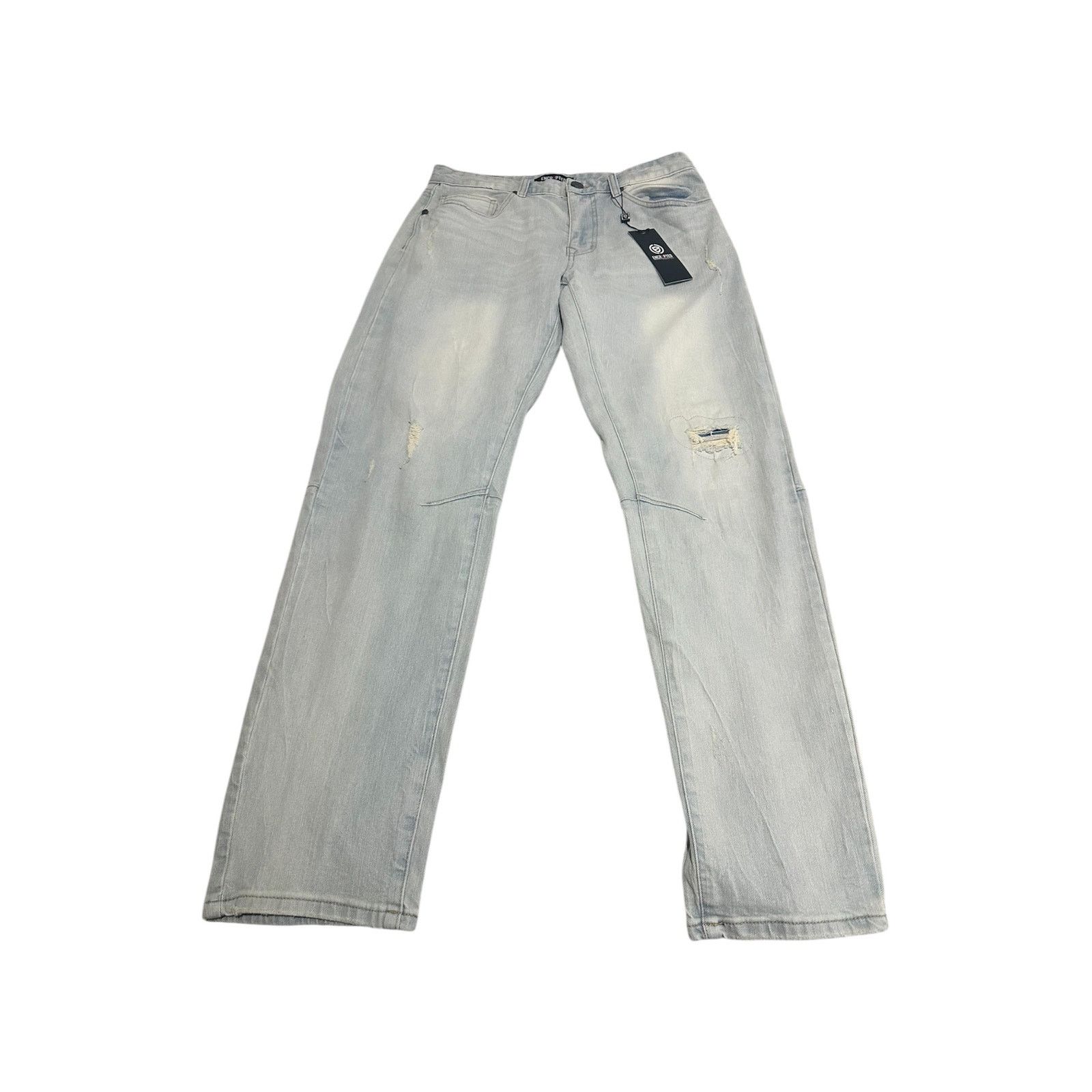 Other Encrypted Distressed Light Wash Jeans - Size 32 (NWT) Size US 32 / EU 48 - 1 Thumbnail