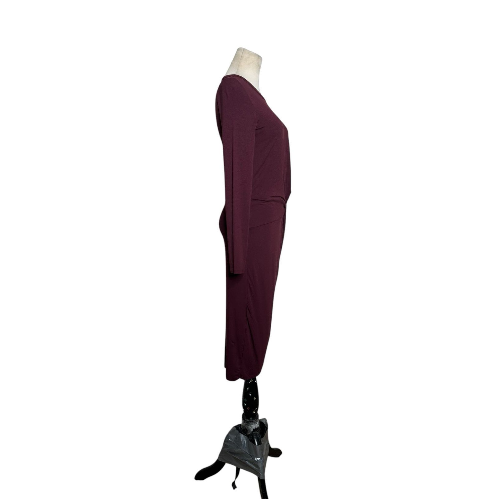 Topshop Topshop burgundy long sleeves front twist midi dress size 2 Size XS / US 0-2 / IT 36-38 - 7 Thumbnail