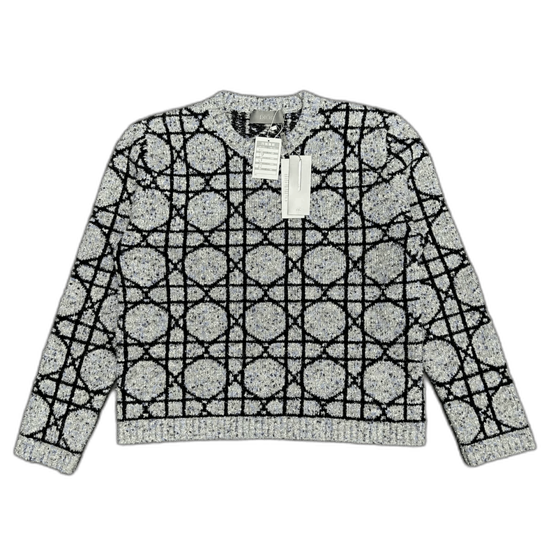 Dior DIOR 24FW Quilted Pattern Sweater XL Size-2506 Size US XL / EU 56 / 4 - 1 Thumbnail