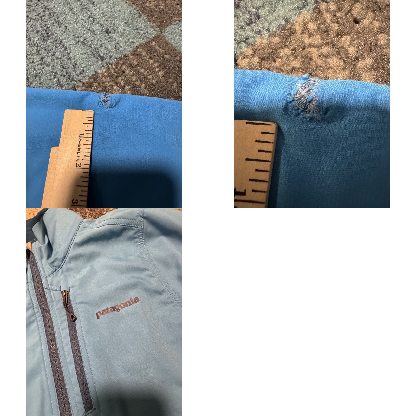 Patagonia Patagonia Softshell Jacket Hoody Blue Full Zip Outdoor Hiking Activewear Unisex Adults Size S Size S / US 4 / IT 40 - 10 Thumbnail