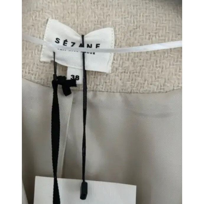 Sezane RARE NWT DUST BAG SEZANE Ivory Black SZ38 US6 Manteau Mike W Size M / US 6-8 / IT 42-44 - 5 Thumbnail