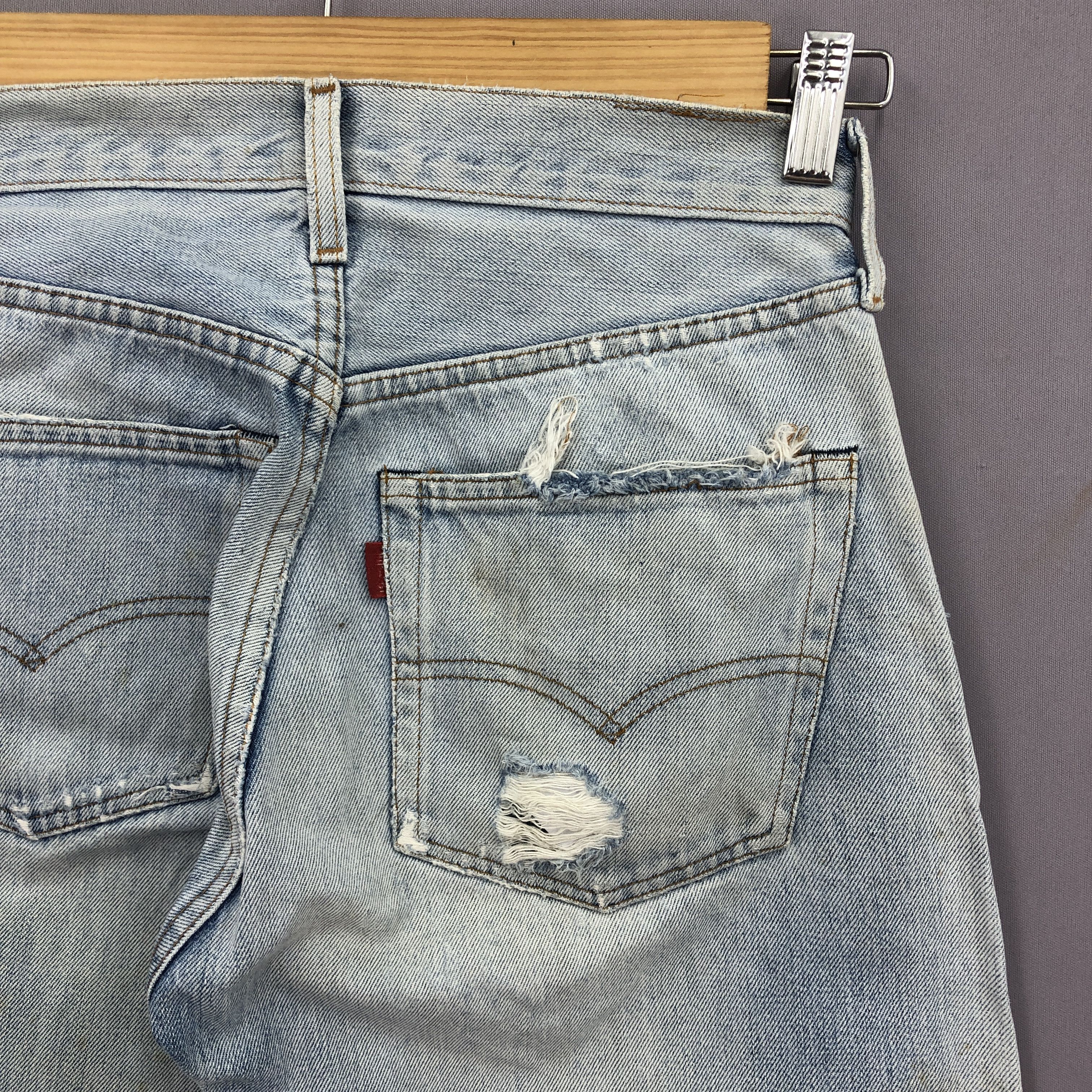 Levi's Vintage 90s Levis 501 Selvedge Jeans Levi's Sunfaded Denim Size 26" / US 2 / IT 38 - 5 Thumbnail