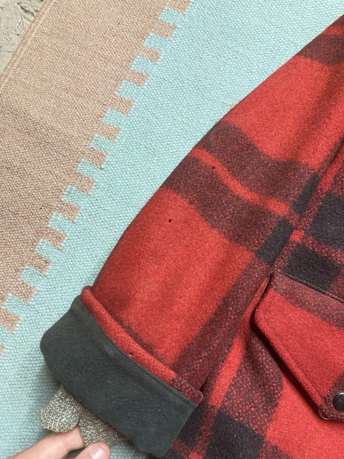 JCPenney × Vintage VTG 40s wool mackinaw jacket sportclad buffalo plaid coat L Size US L / EU 52-54 / 3 - 2 Thumbnail