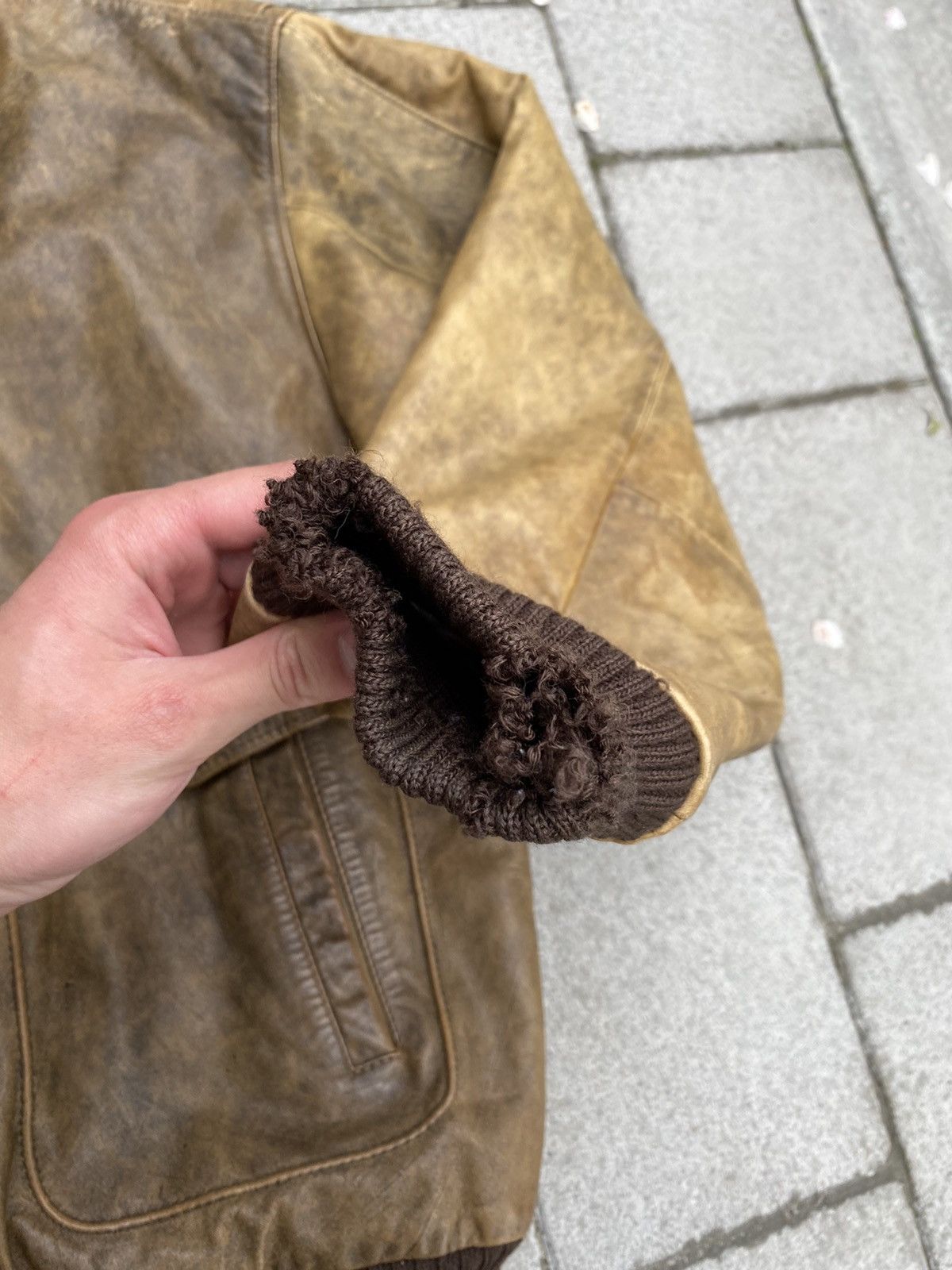 Leather Vintage Brown Leather Bomber Jacket Size US S / EU 44-46 / 1 - 7 Thumbnail