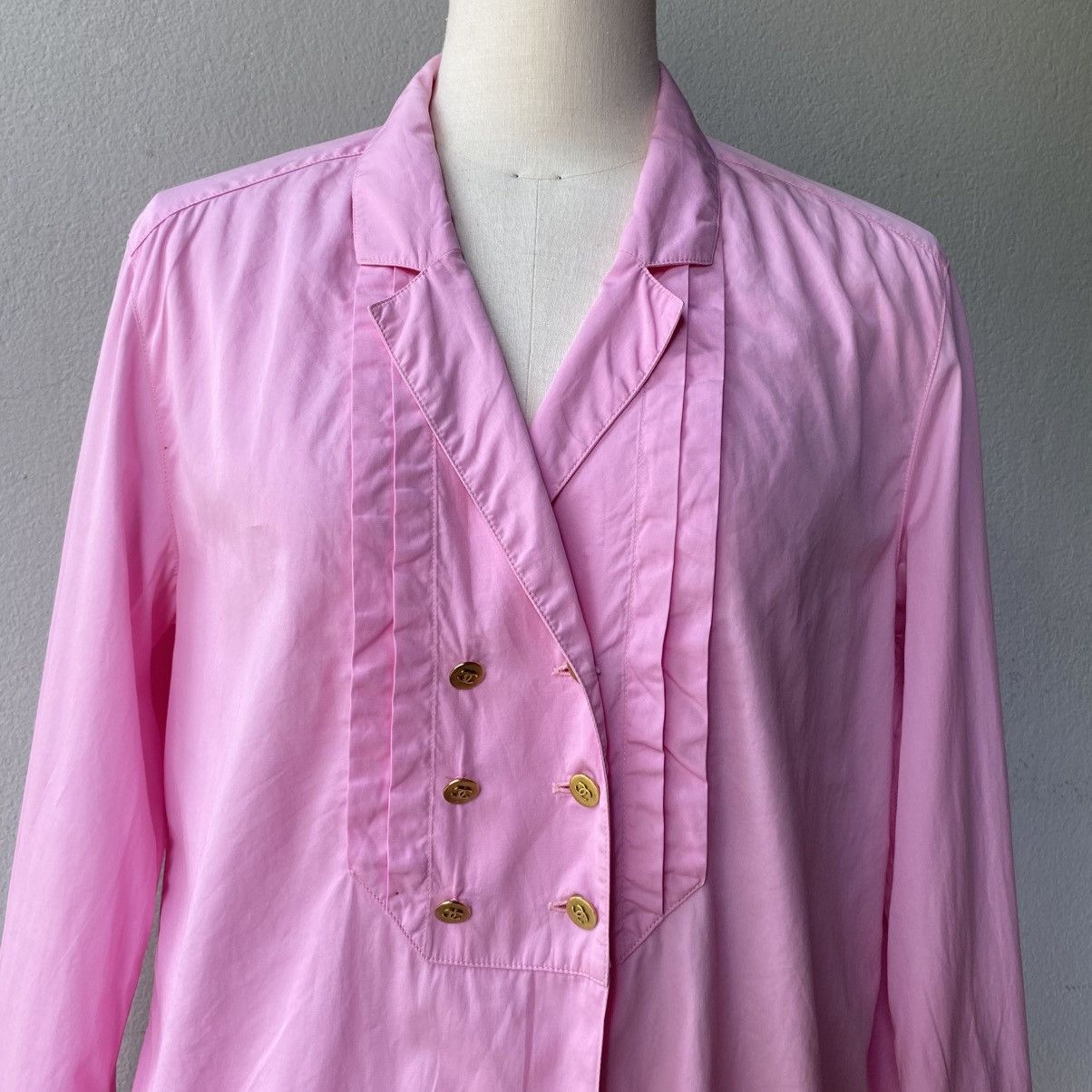 Chanel CHANEL Sweet Blossom Pink Chanel Blouse Size L / US 10 / IT 46 - 8 Thumbnail
