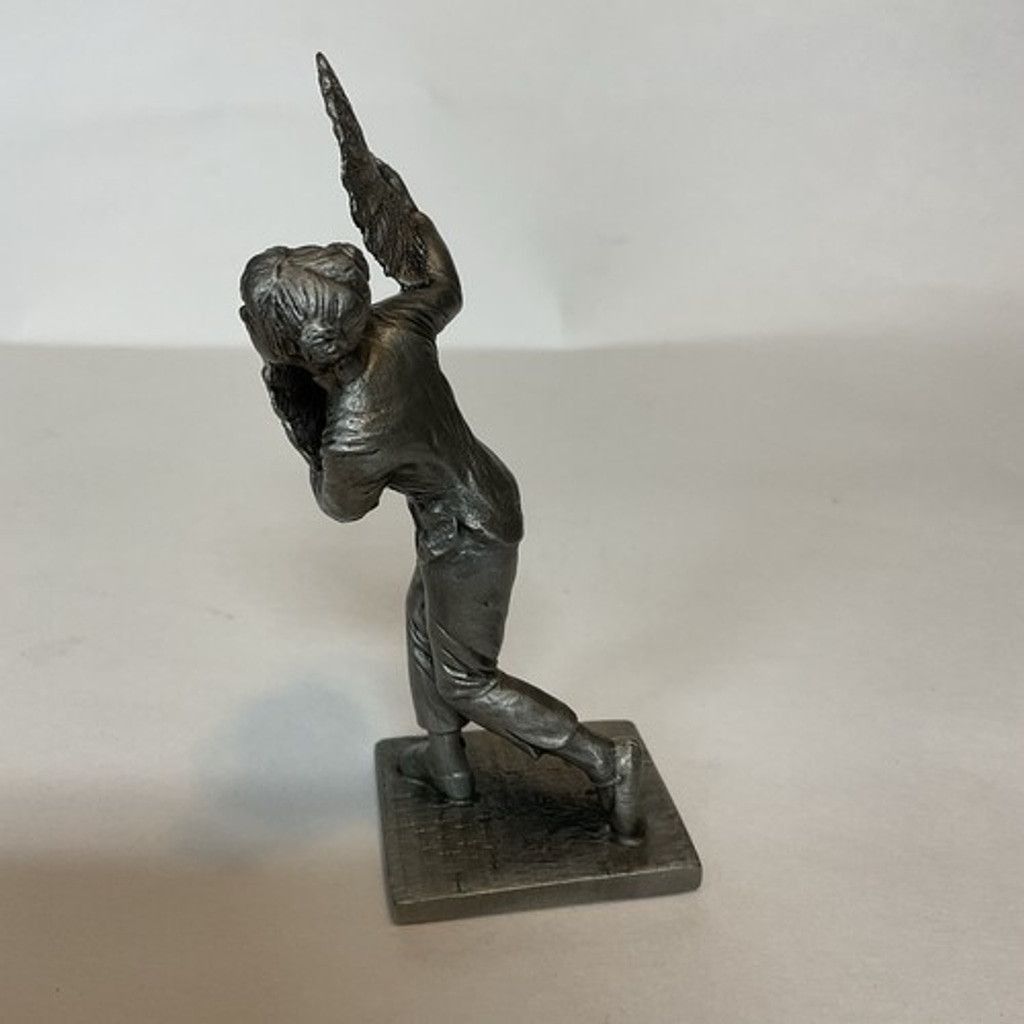 Other Royal Selangor Pewter Chinese Fan Dancer Figure 3 3/4" Tall Size ONE SIZE - 7 Thumbnail