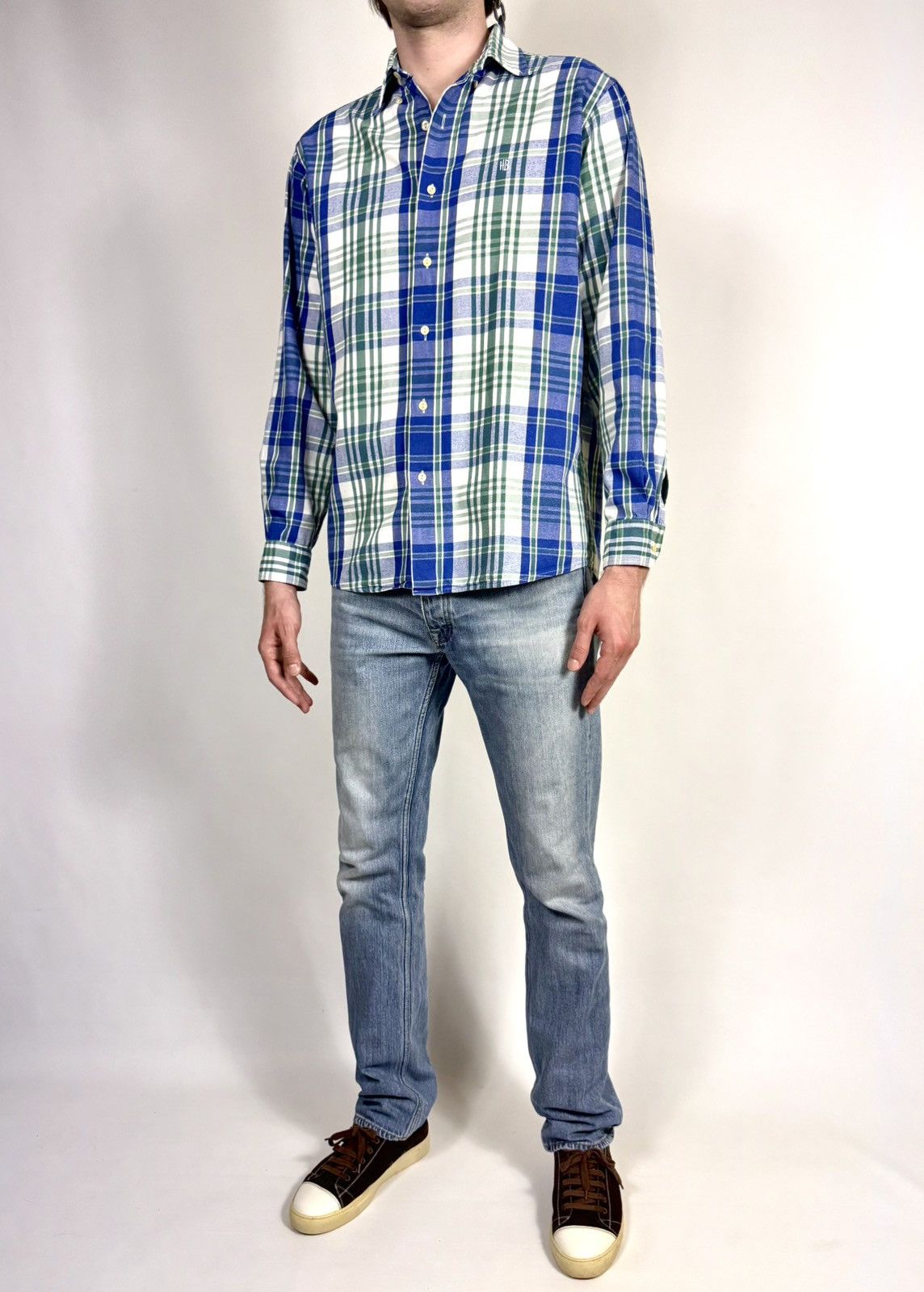 Hugo Boss Vintage 90s Hugo Boss Check Flannel Shirt Size US XL / EU 56 / 4 - 6 Thumbnail
