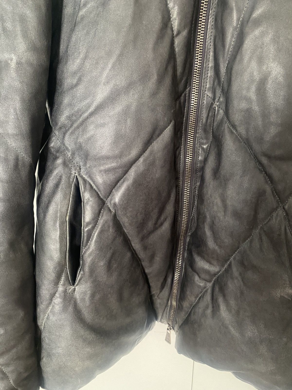 10sei0otto 10Sei0Otto Leather Down Jacket Rick Owens style, BBS Size US M / EU 48-50 / 2 - 4 Thumbnail