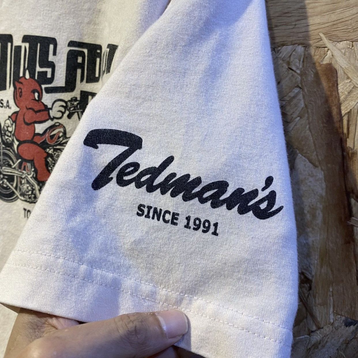 Japanese Brand × Tedman Ted company Nots About Motorcycle lucky red devil y2k tee Size US S / EU 44-46 / 1 - 5 Thumbnail