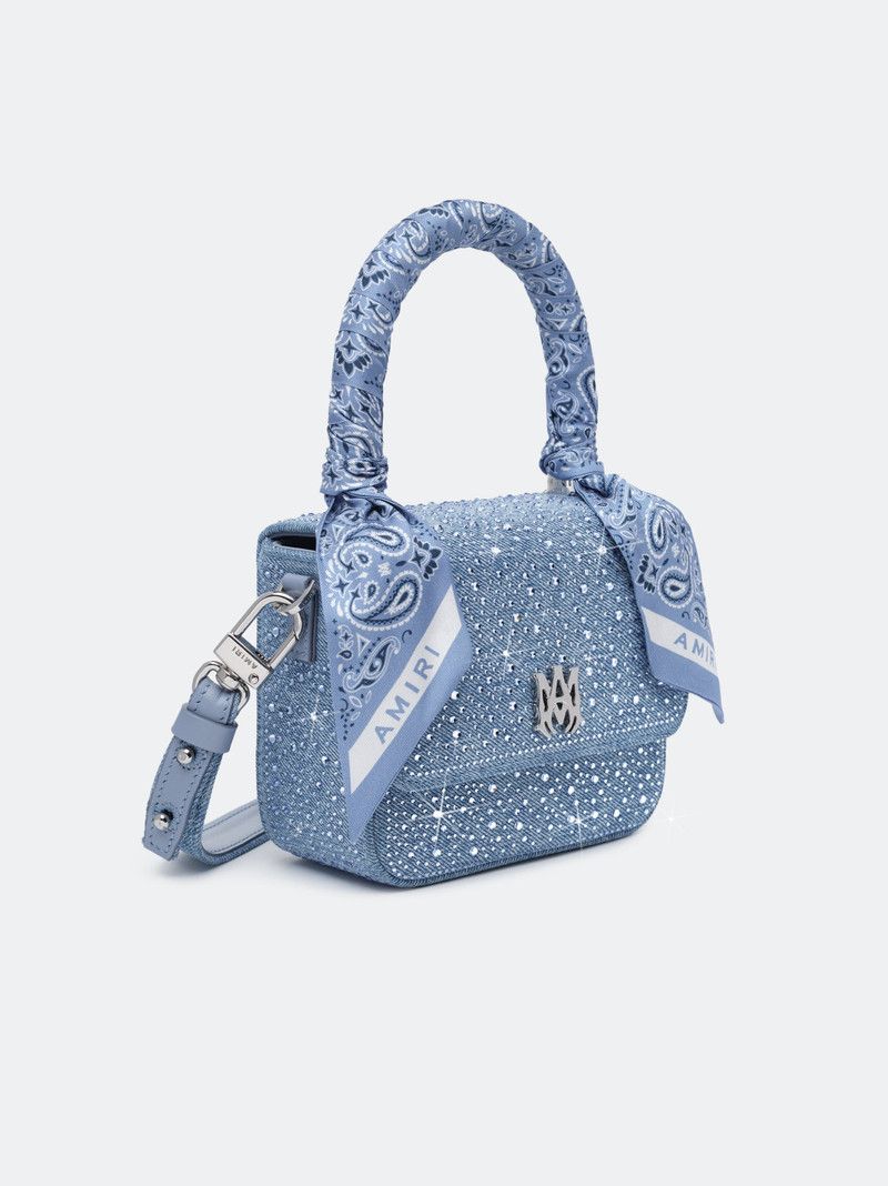 Amiri o1s1wg110426 Size: OS / Crystal Denim Micro MA Bag in Blue Size ONE SIZE - 5 Thumbnail