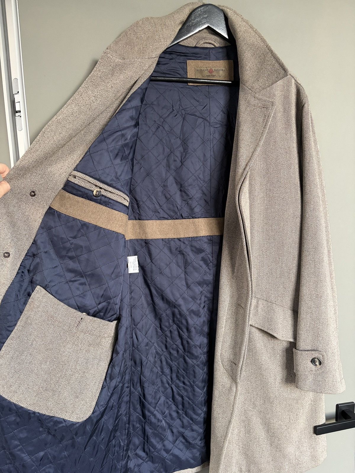 Luciano Barbera Luciano Barbera Luxury Wool Beige Coat Size US M / EU 48-50 / 2 - 20 Thumbnail