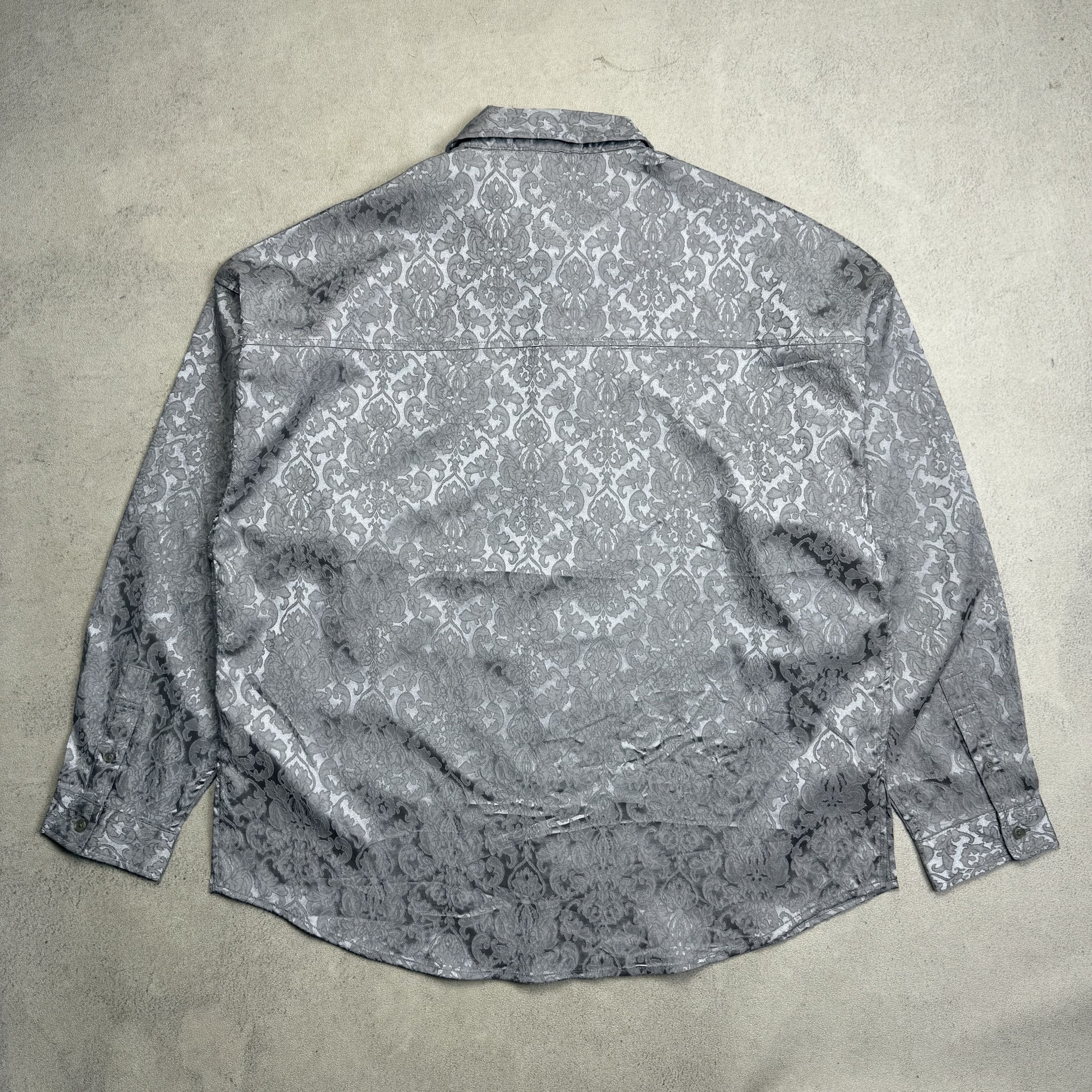 Japanese Brand BENO Brocade Baroque Floral Jacquard Oversized Shirt Size US M / EU 48-50 / 2 - 4 Thumbnail