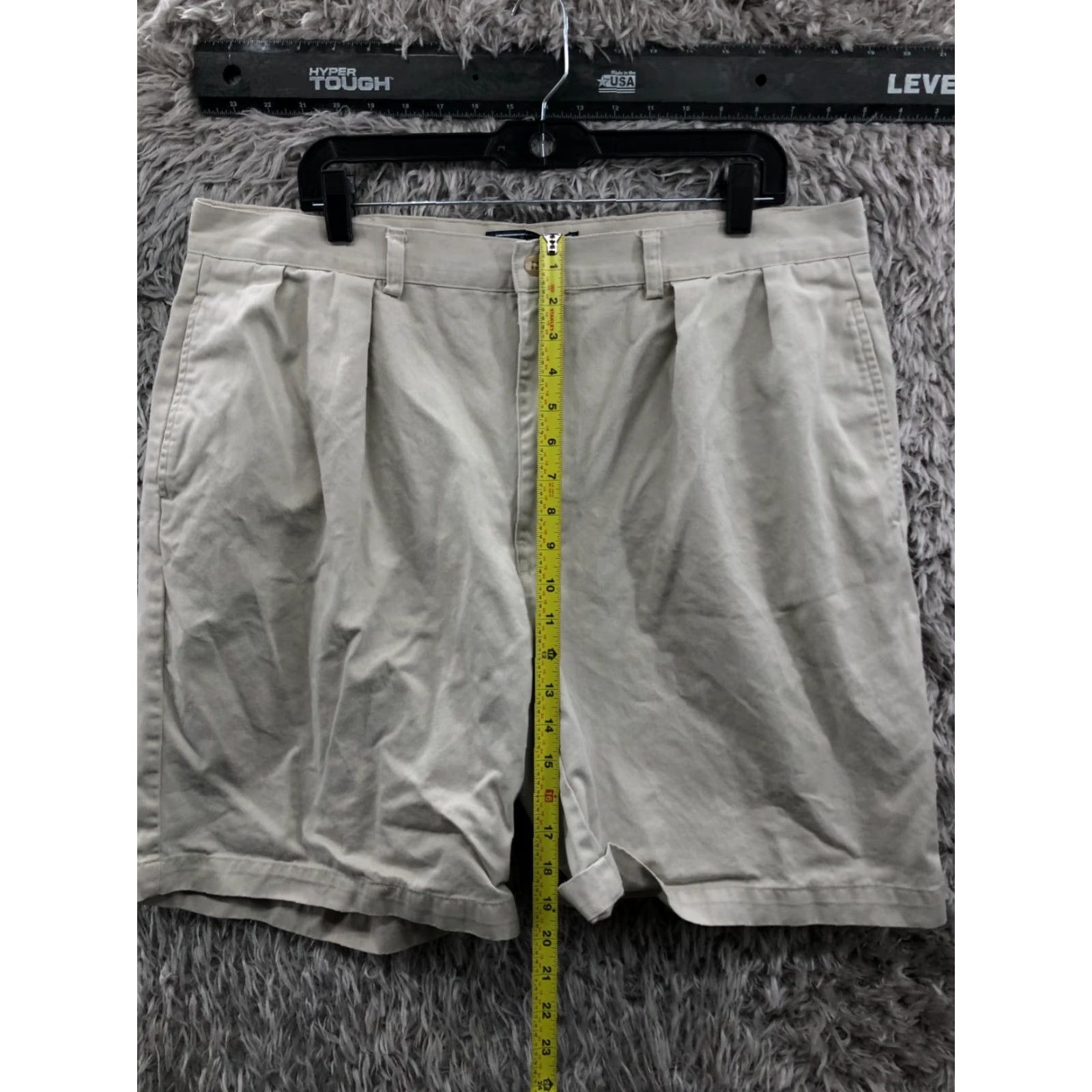 Ralph Lauren Ralph Lauren Polo Shorts Mens 40 Bermuda Mid Rise Beige Cotton Blend Flat Front 5-Pocket Logo Classic American Outdoor Size US L / EU 52-54 / 3 - 3 Thumbnail