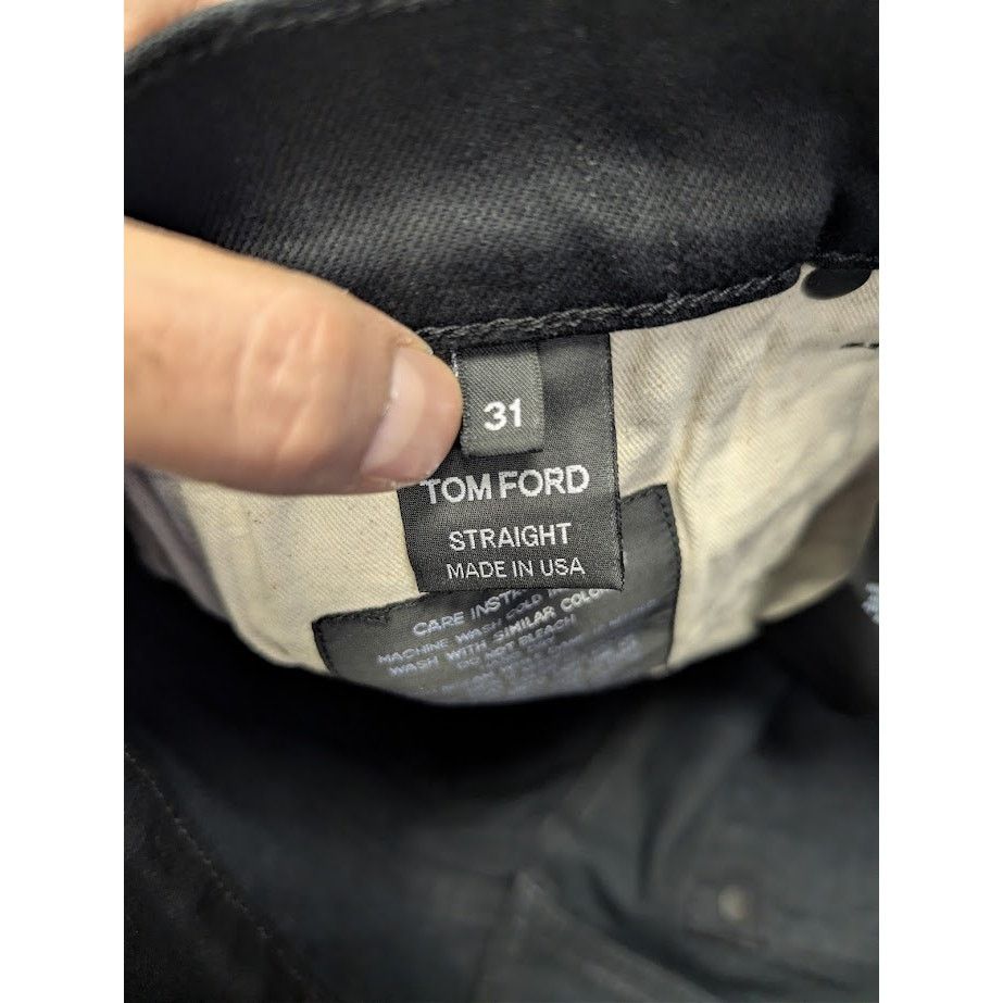 Tom Ford o1rshd1 Denim Jeans Pants in Black Size US 31 - 17 Thumbnail