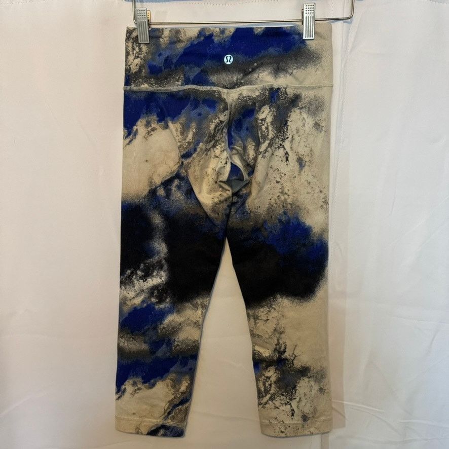 Lululemon Lululemon Wunder Under Crop Leggings 4 Tie Dye Yoga Pants Size 27" / US 4 / IT 40 - 2 Thumbnail