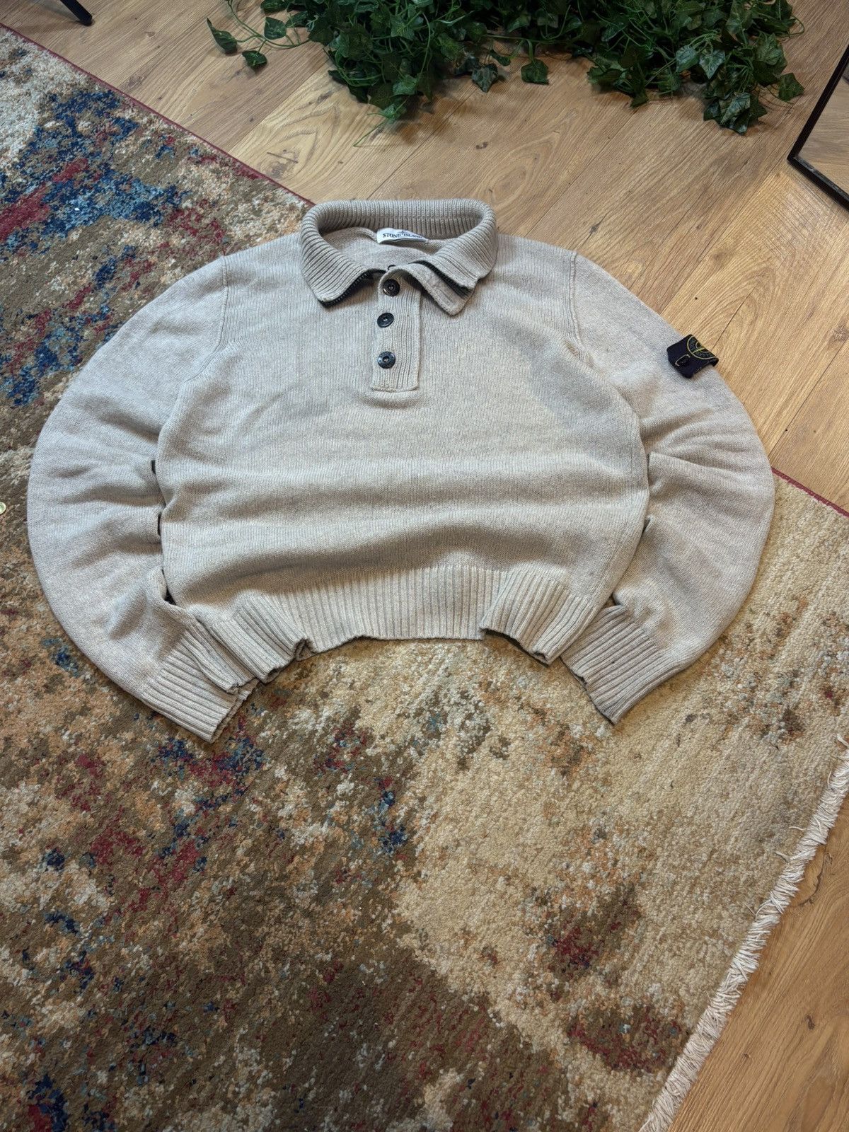 Stone Island 00s Stone Island Vintage Knitted Wool Sweater Indie Sleaze Size US M / EU 48-50 / 2 - 4 Thumbnail
