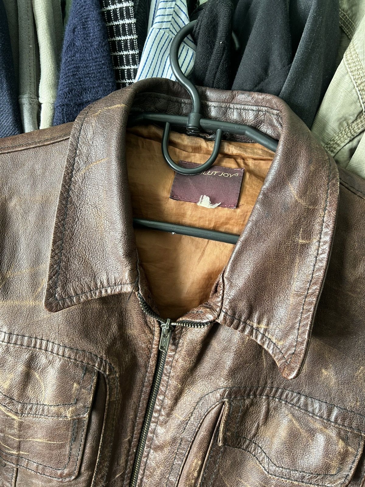 Absolut Joy Vintage Absolut Joy 80s Leather Bomber Jacket Archive Size M Size US M / EU 48-50 / 2 - 5 Thumbnail