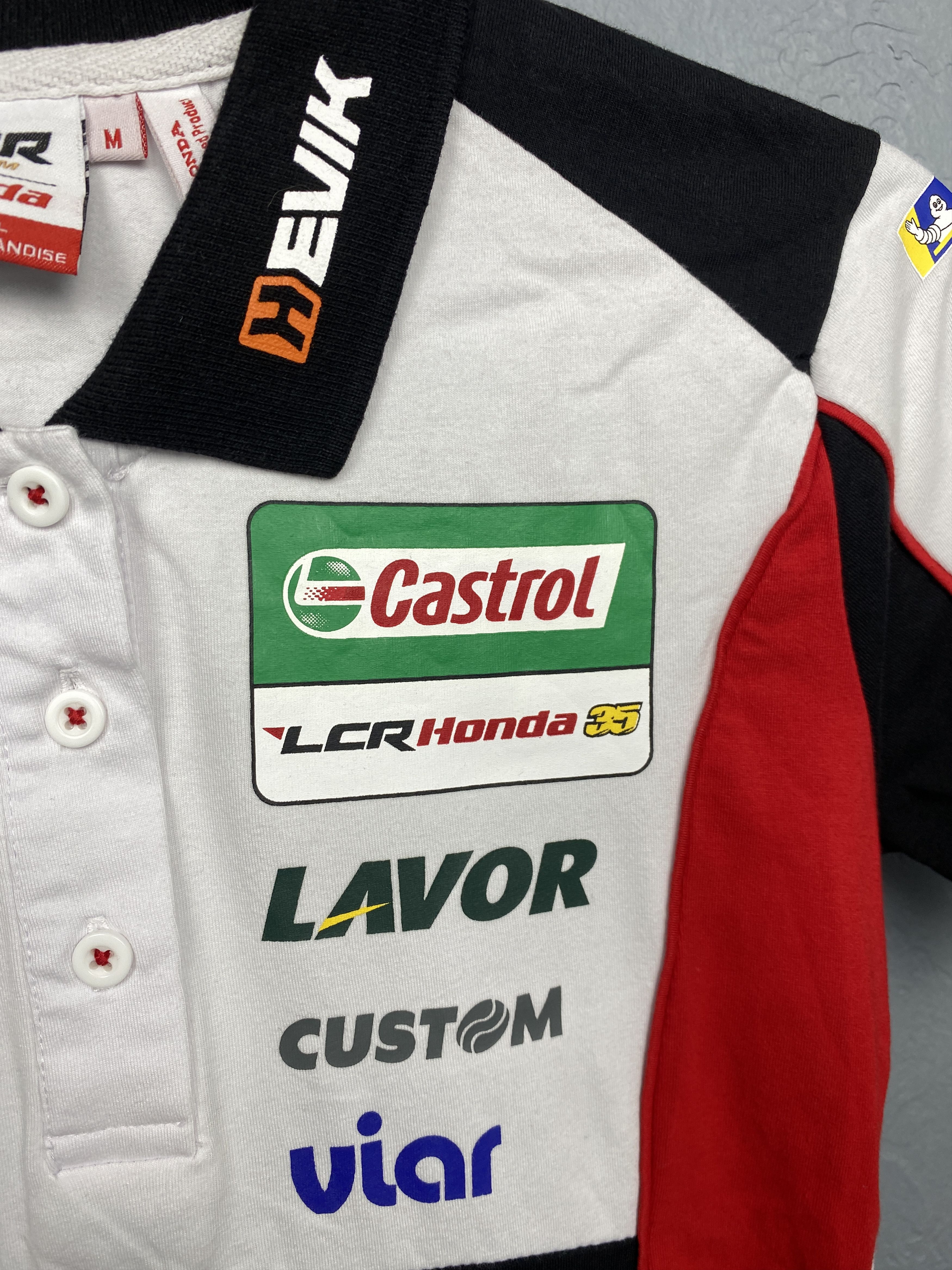 Honda × Vintage Honda Racing Team Vintage Womens Polo Shirt Size M / US 6-8 / IT 42-44 - 4 Thumbnail