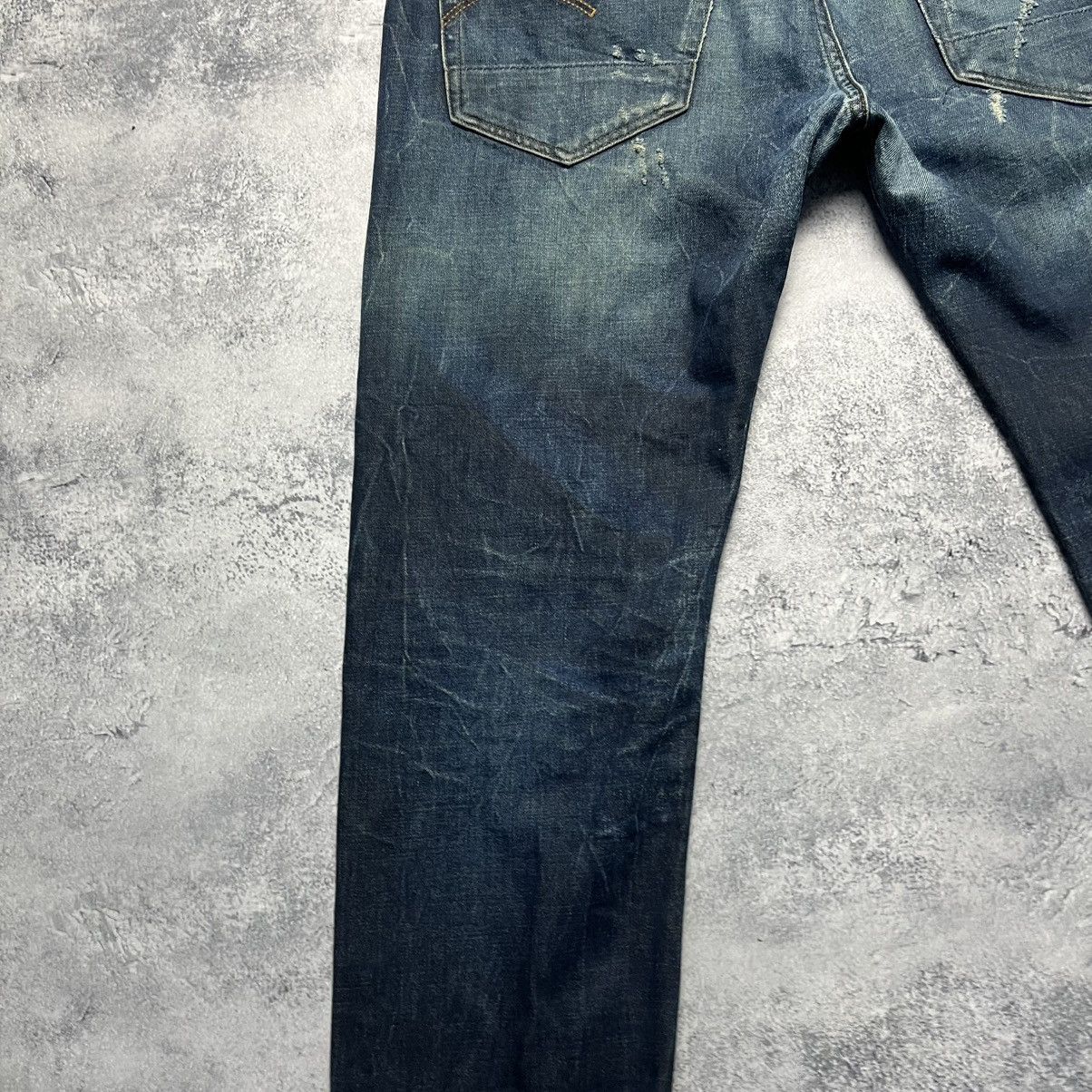 G-Star Vintage G-Star RAW 3301 Low Tapered Distressed Denim Jeans Size US 38 / EU 54 - 18 Thumbnail