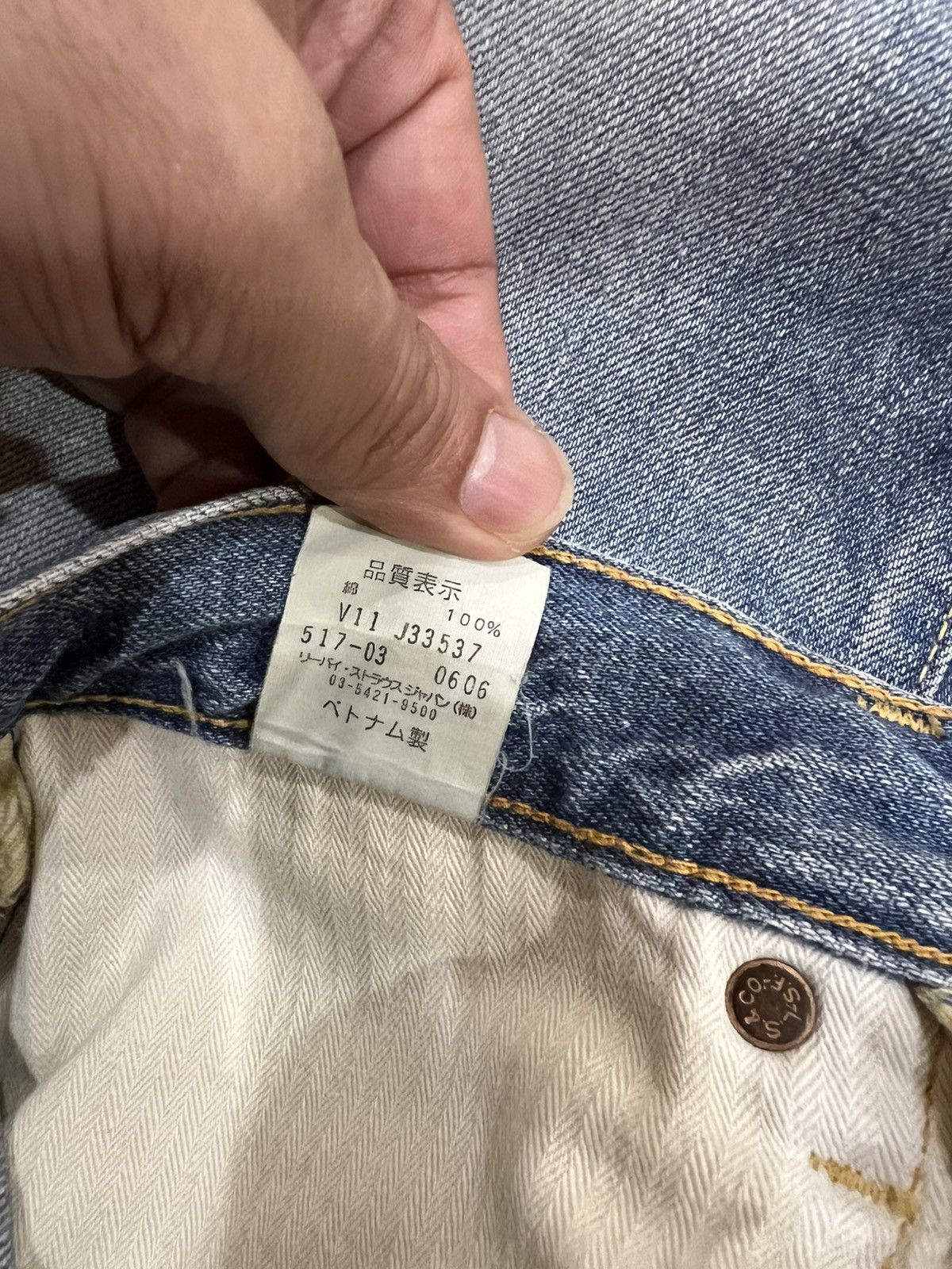 Levi's Vintage Flare Levis 517 Faded Denim Jean Size US 28 / EU 44 - 15 Thumbnail