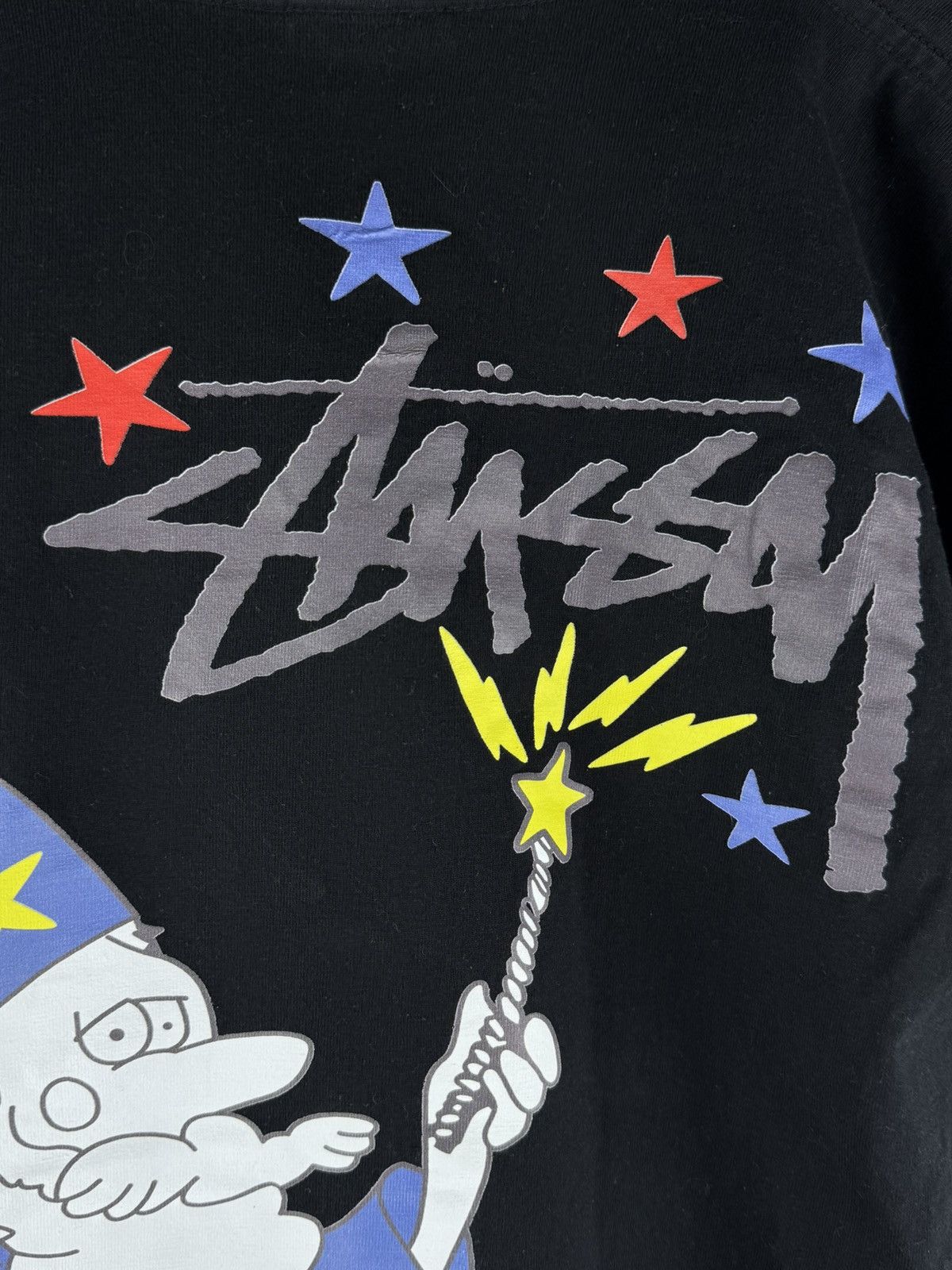 Stussy Stussy Magic Wizard Logo Women’s T-Shirt Black Size M / US 6-8 / IT 42-44 - 2 Thumbnail